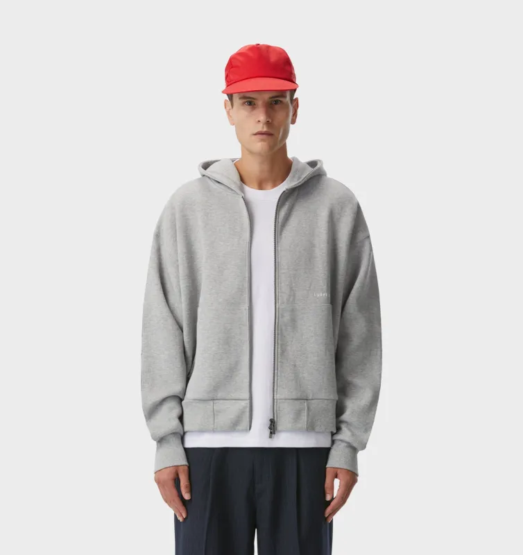 Cropped Zip Up Hood - Vintage Grey sold by I Love Ugly