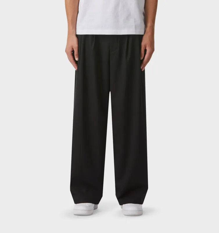 Albert Pleated Pant - Black sold by I Love Ugly