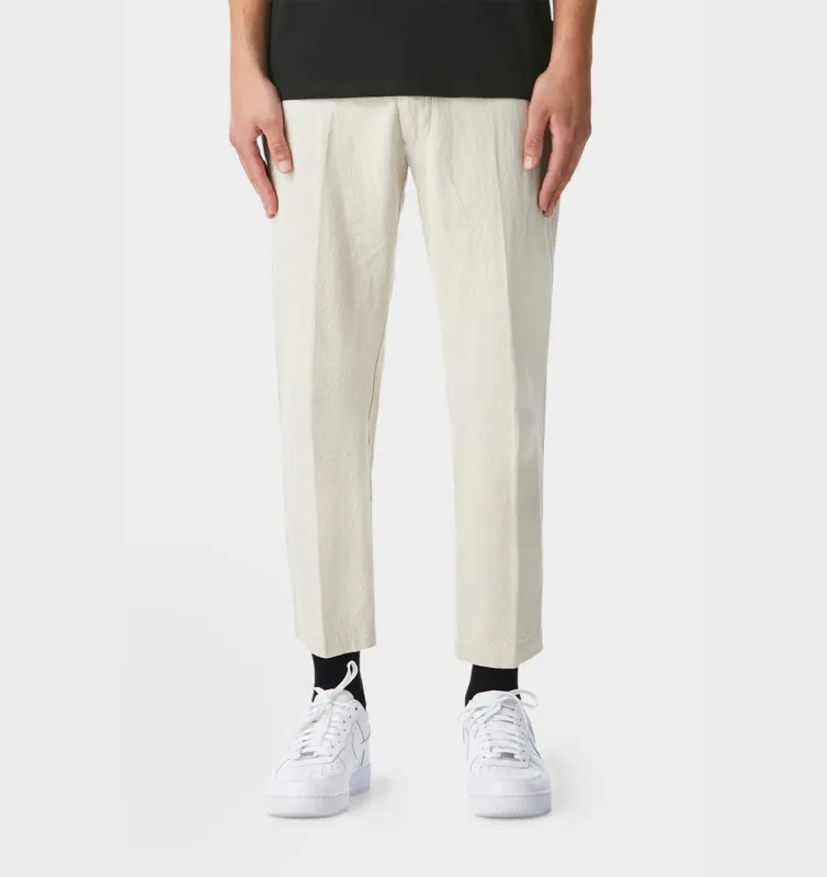 Linen Slim Kobe Pant - Bone sold by I Love Ugly