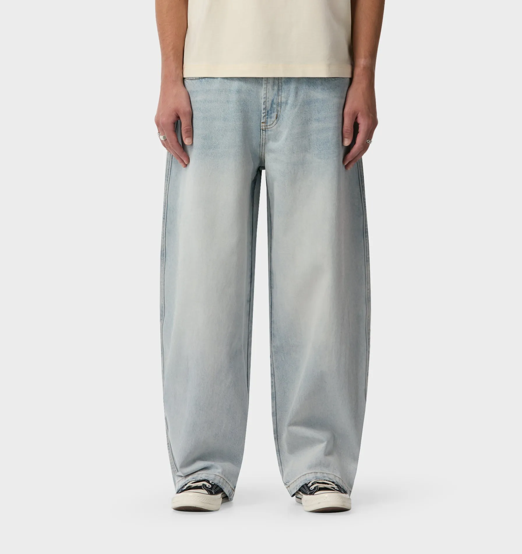 Balloon Denim - Light Vintage Blue sold by I Love Ugly