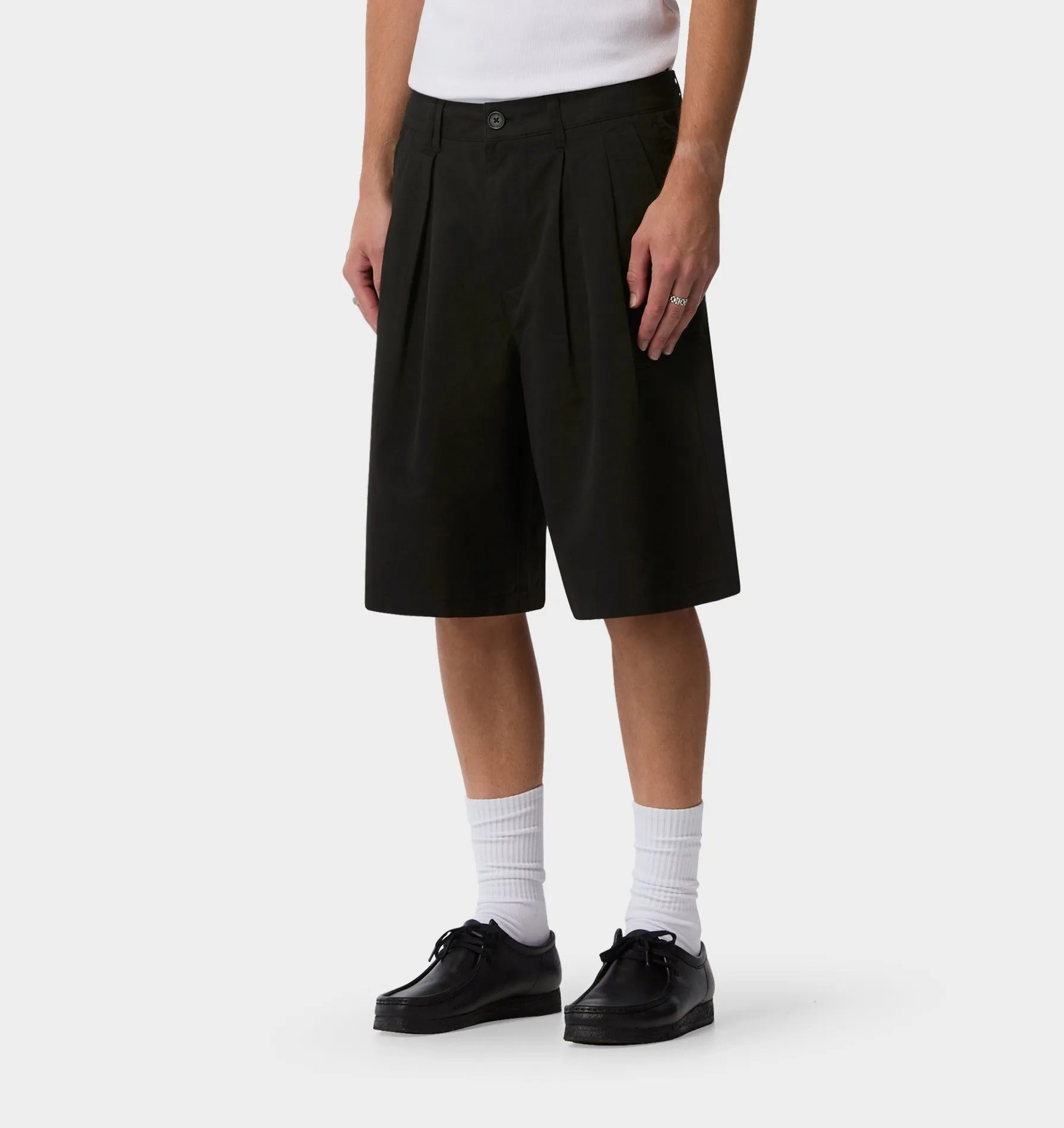 Wide Pleat Short - Black sold by I Love Ugly product image thumbnail 3