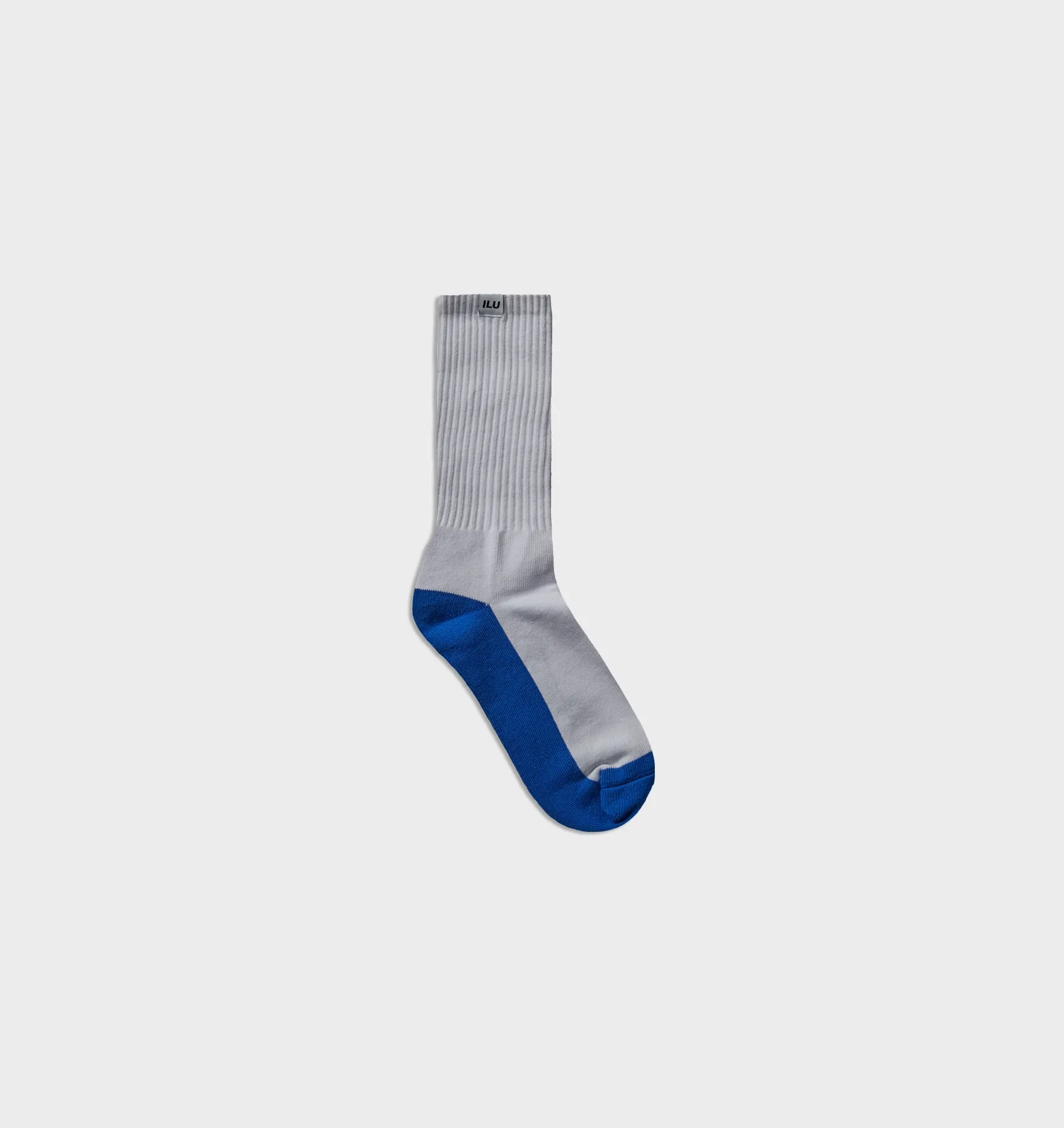 Panelled Sock - White/Cobalt sold by I Love Ugly