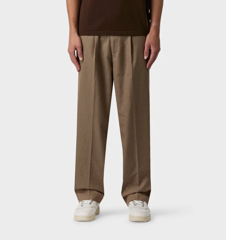 Winston Pant - Beige Houndstooth made by I Love Ugly