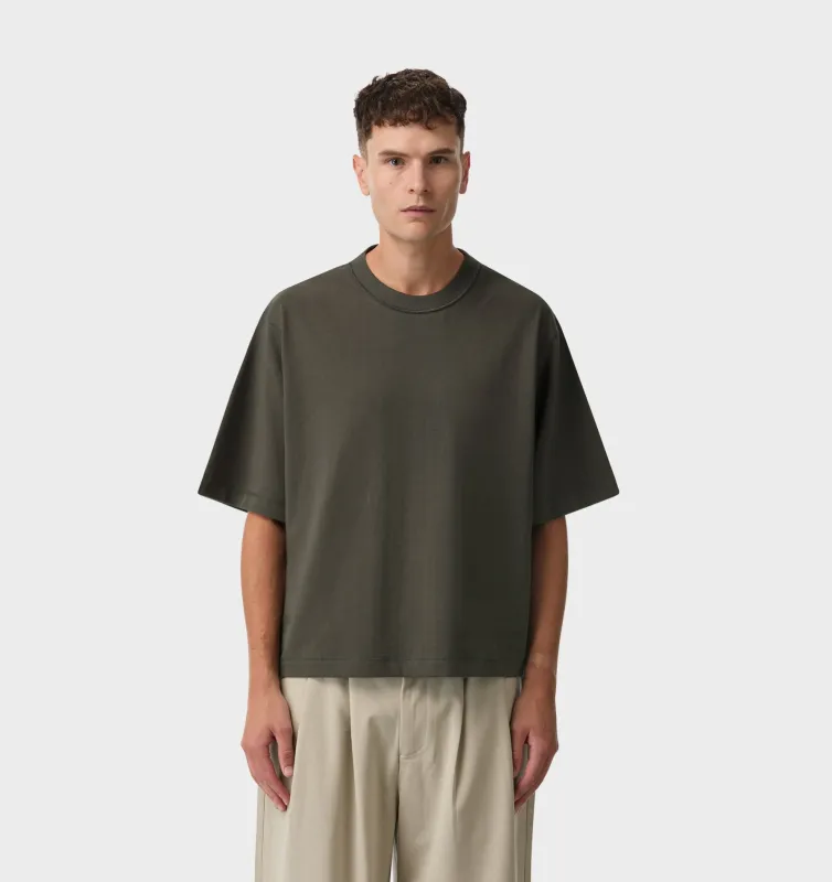 Crop Box Tee - Flint Grey made by I Love Ugly