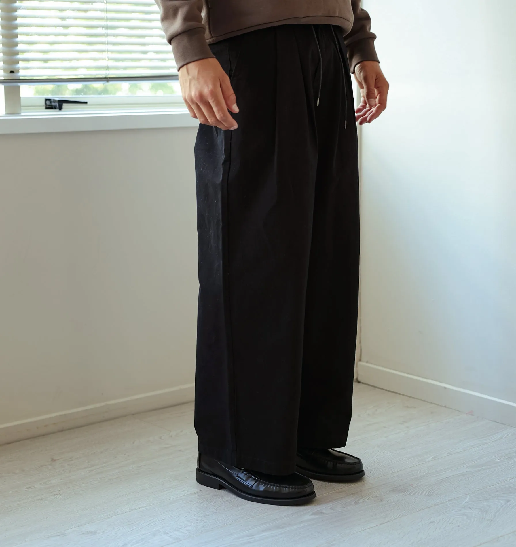 Wide Leg Pleat Pant - Black sold by I Love Ugly product image thumbnail 2