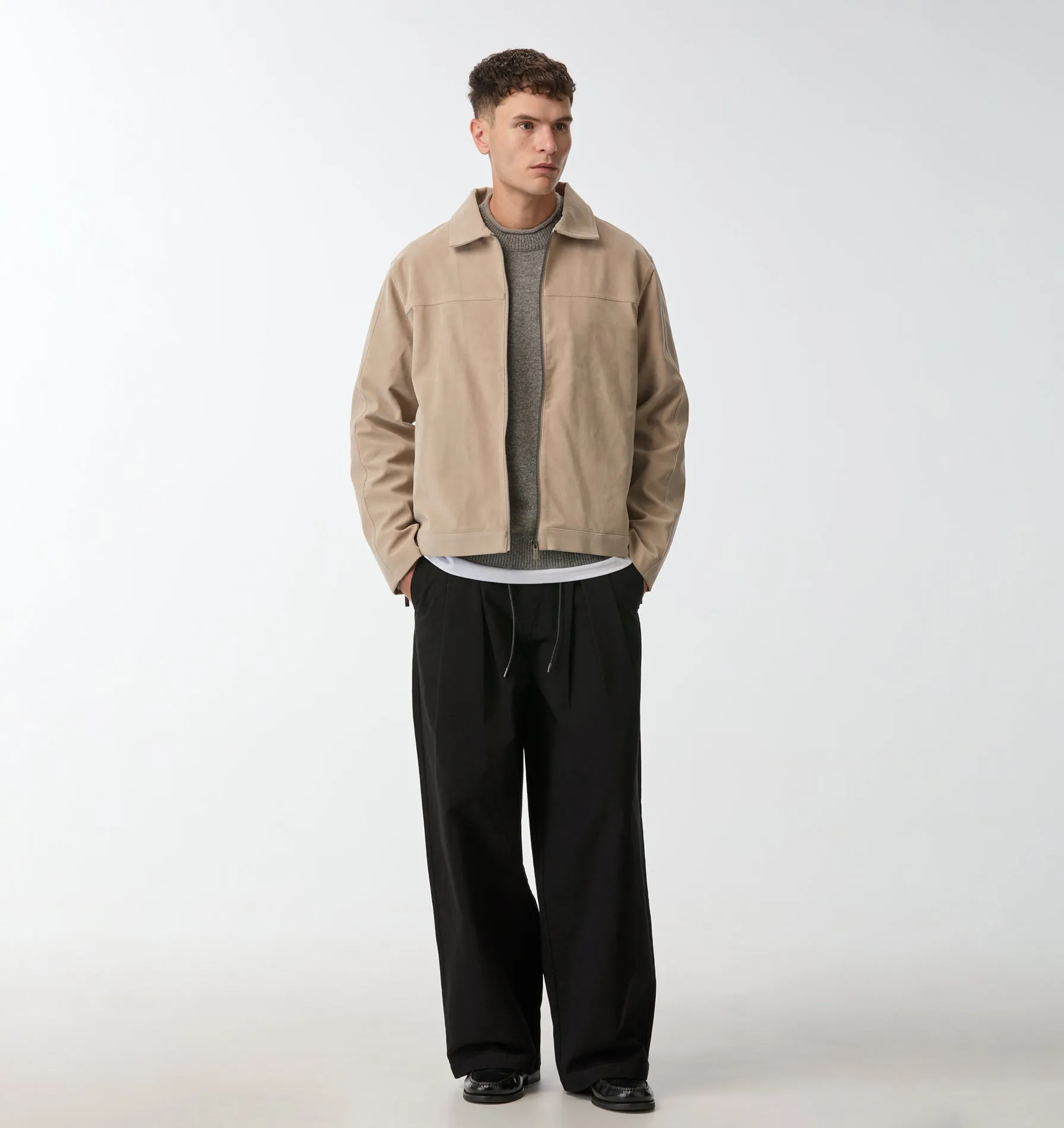 Wide Leg Pleat Pant - Black sold by I Love Ugly product image thumbnail 4