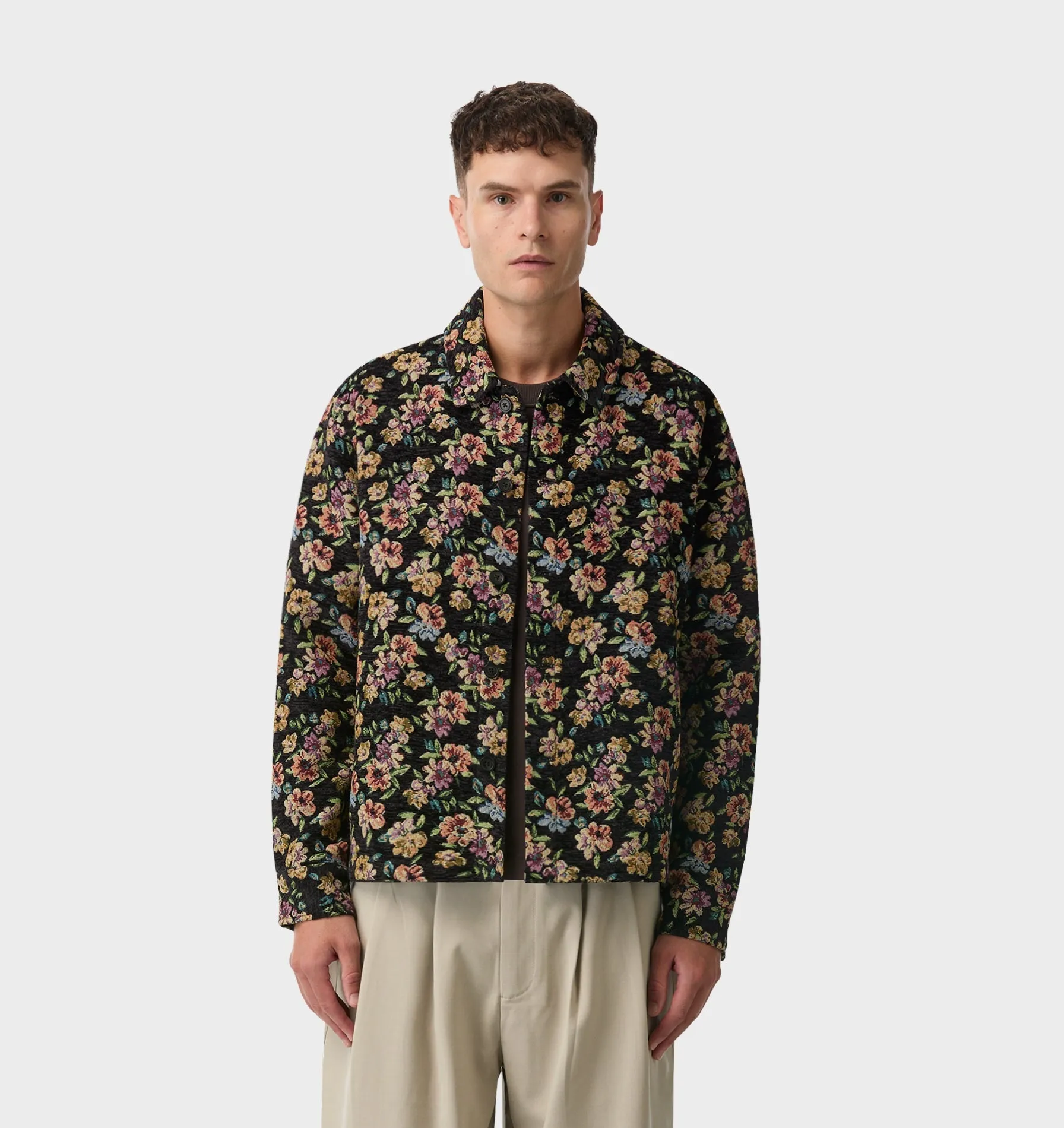 Floral Overshirt - Dark Floral sold by I Love Ugly