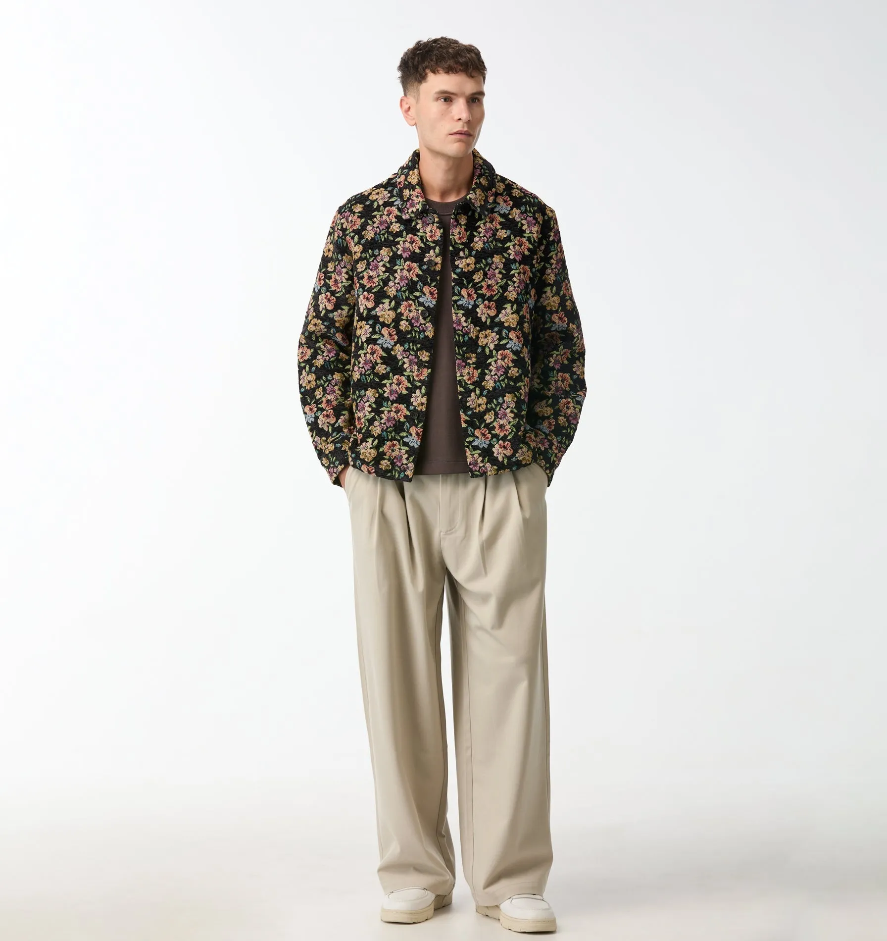 Floral Overshirt - Dark Floral sold by I Love Ugly product image thumbnail 3