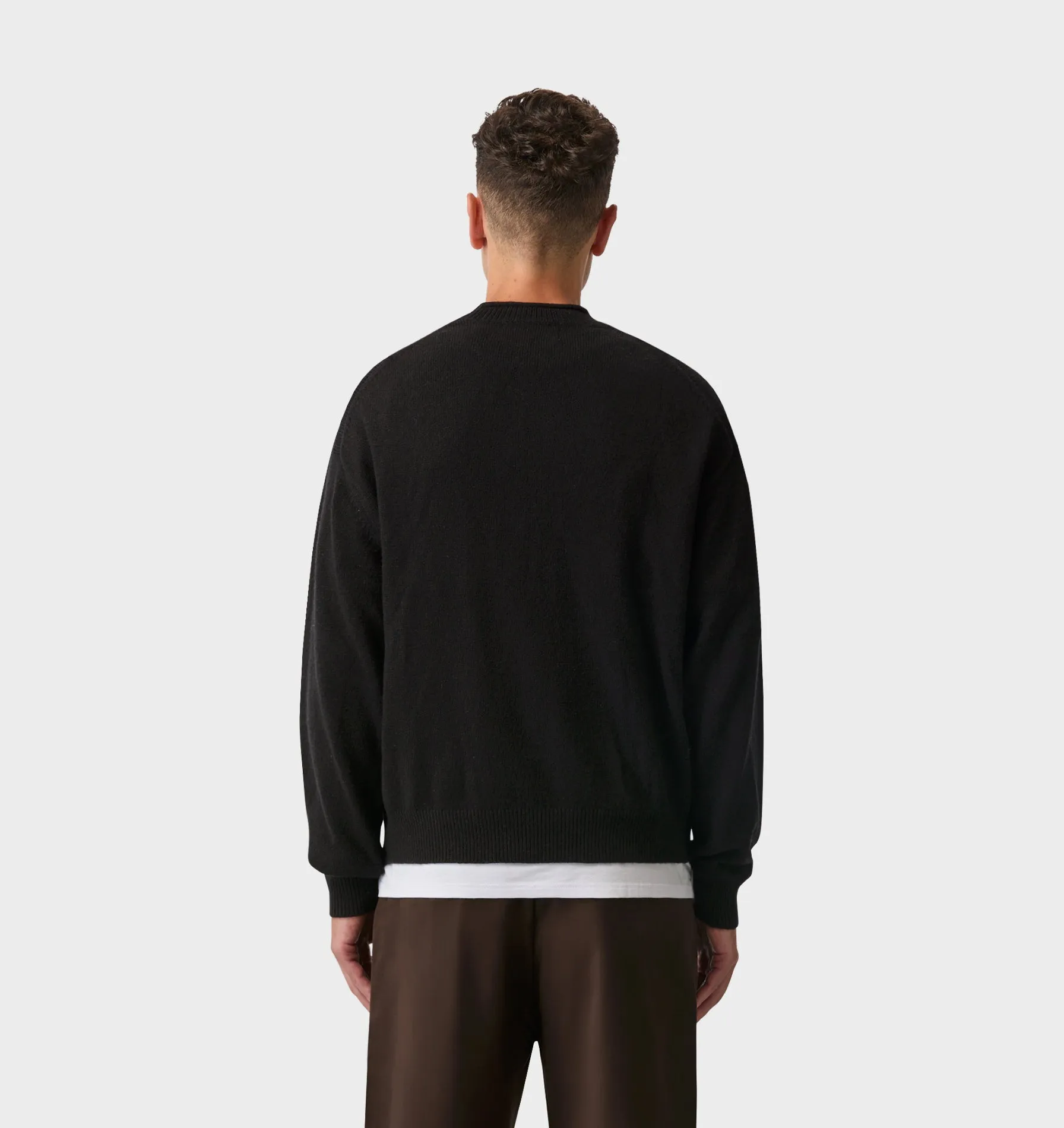Rolled Neck Knit Sweater - Black sold by I Love Ugly product image thumbnail 5