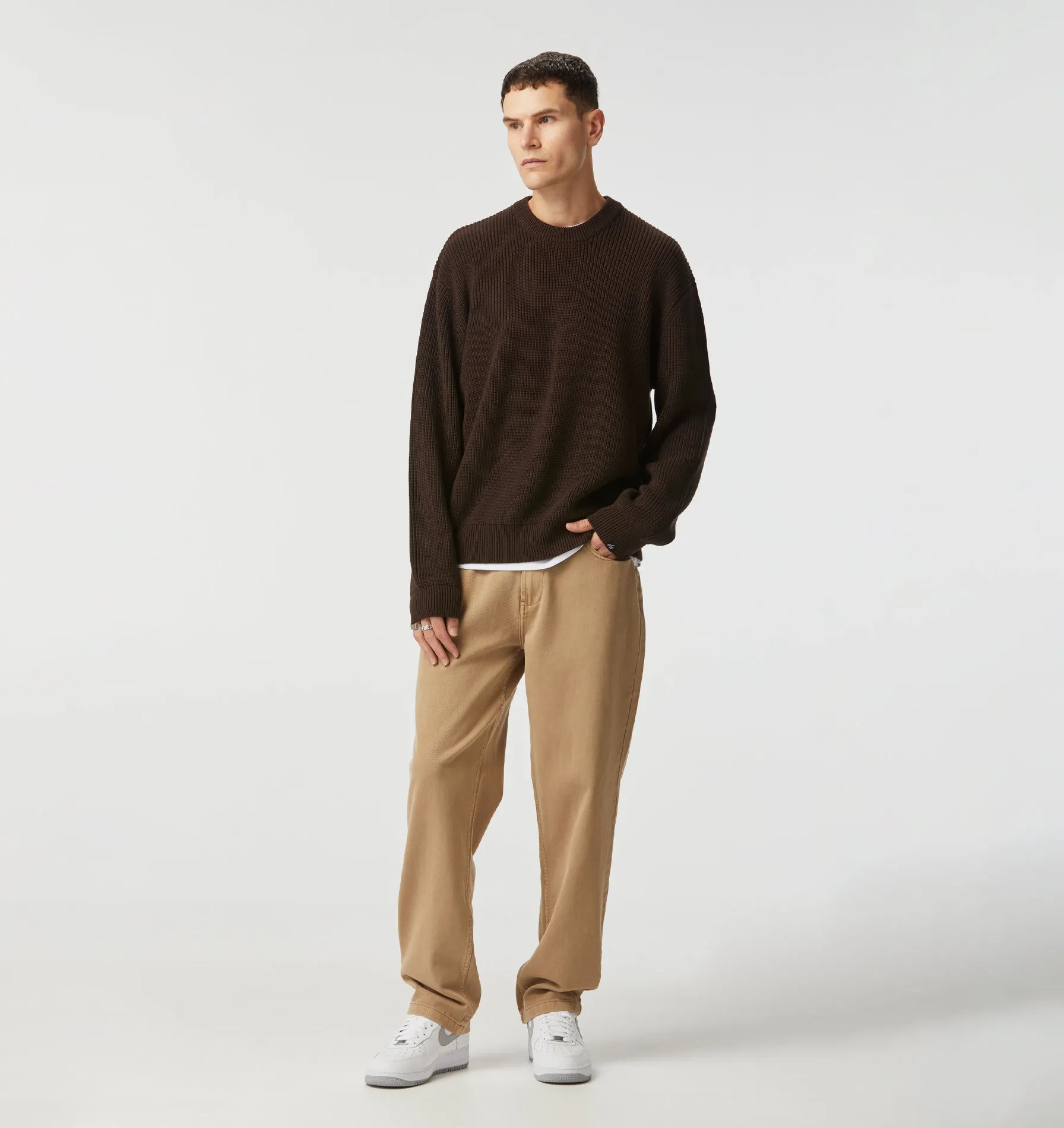Cropped Knit Sweater - Espresso sold by I Love Ugly product image thumbnail 3