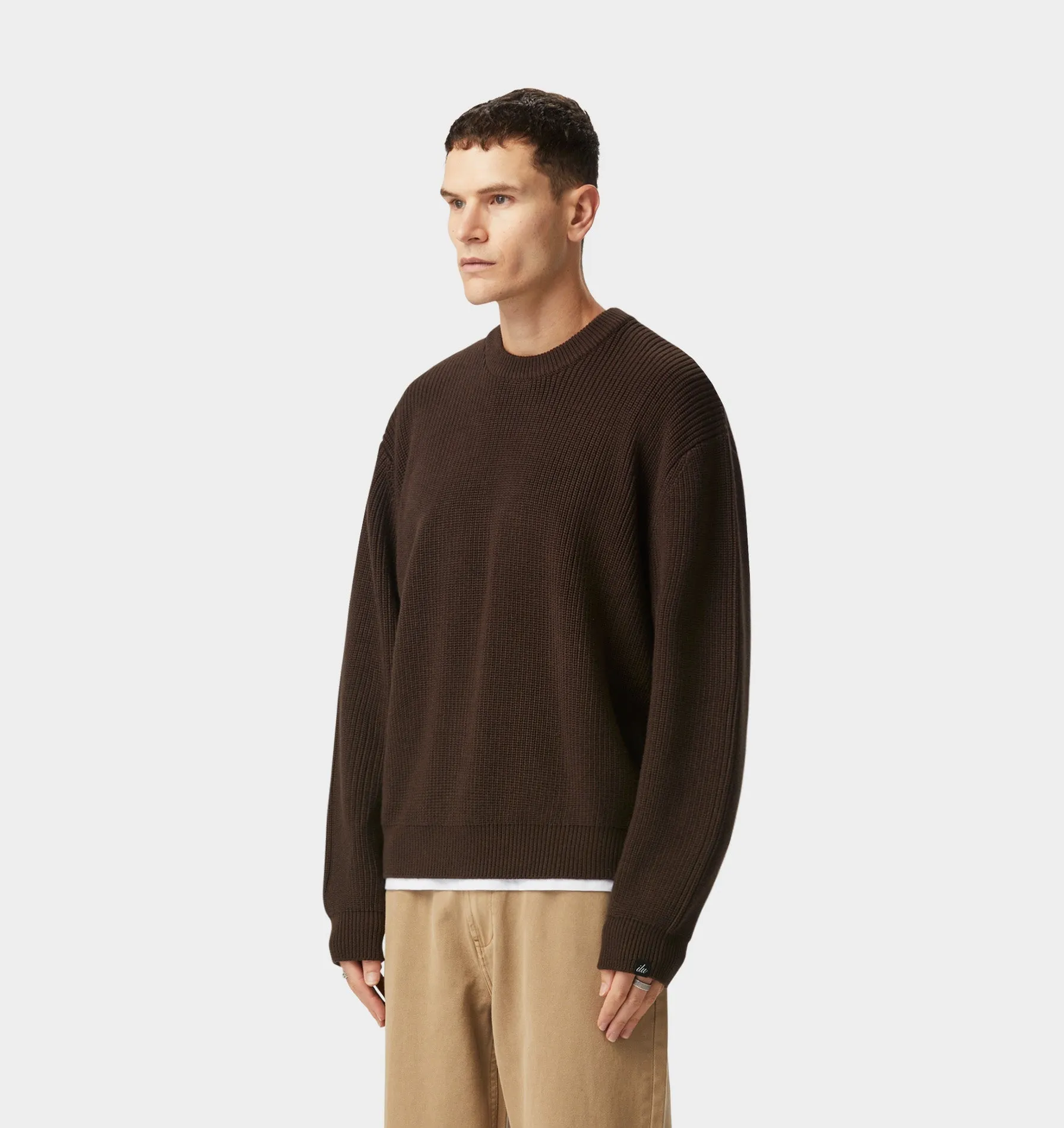 Cropped Knit Sweater - Espresso sold by I Love Ugly product image thumbnail 4