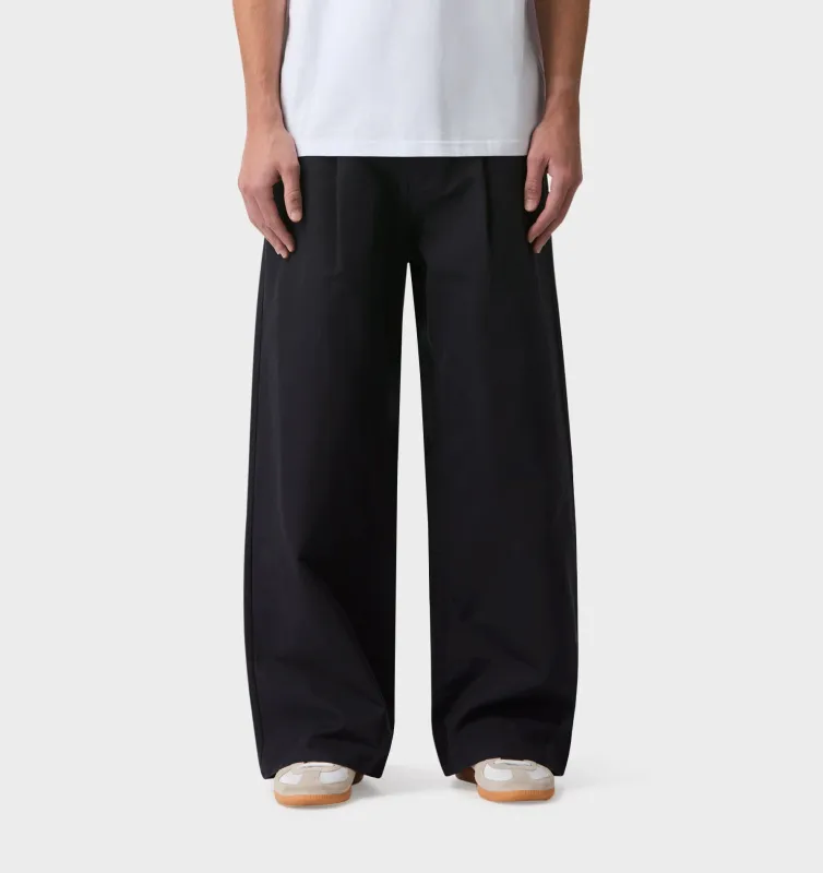 Pleat Canvas Pant - Indigo made by I Love Ugly