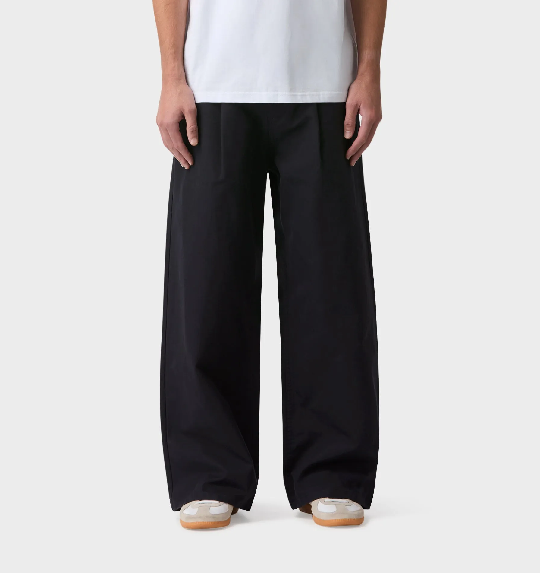 Pleat Canvas Pant - Indigo sold by I Love Ugly