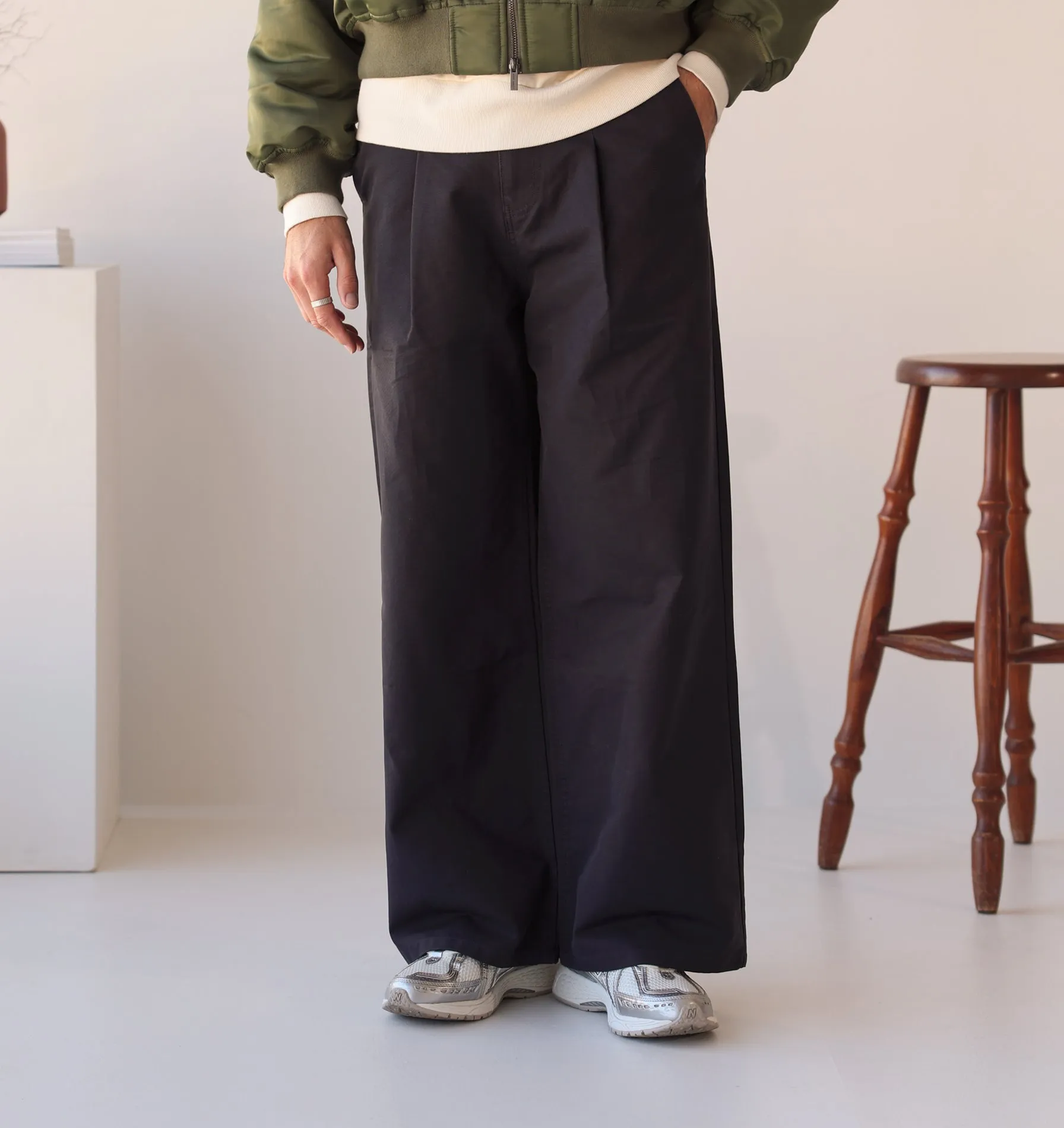 Pleat Canvas Pant - Indigo sold by I Love Ugly product image thumbnail 2