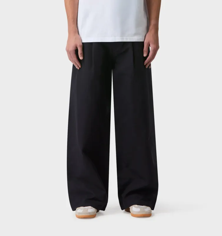 Balloon Pleat Pant - Dark Navy made by I Love Ugly