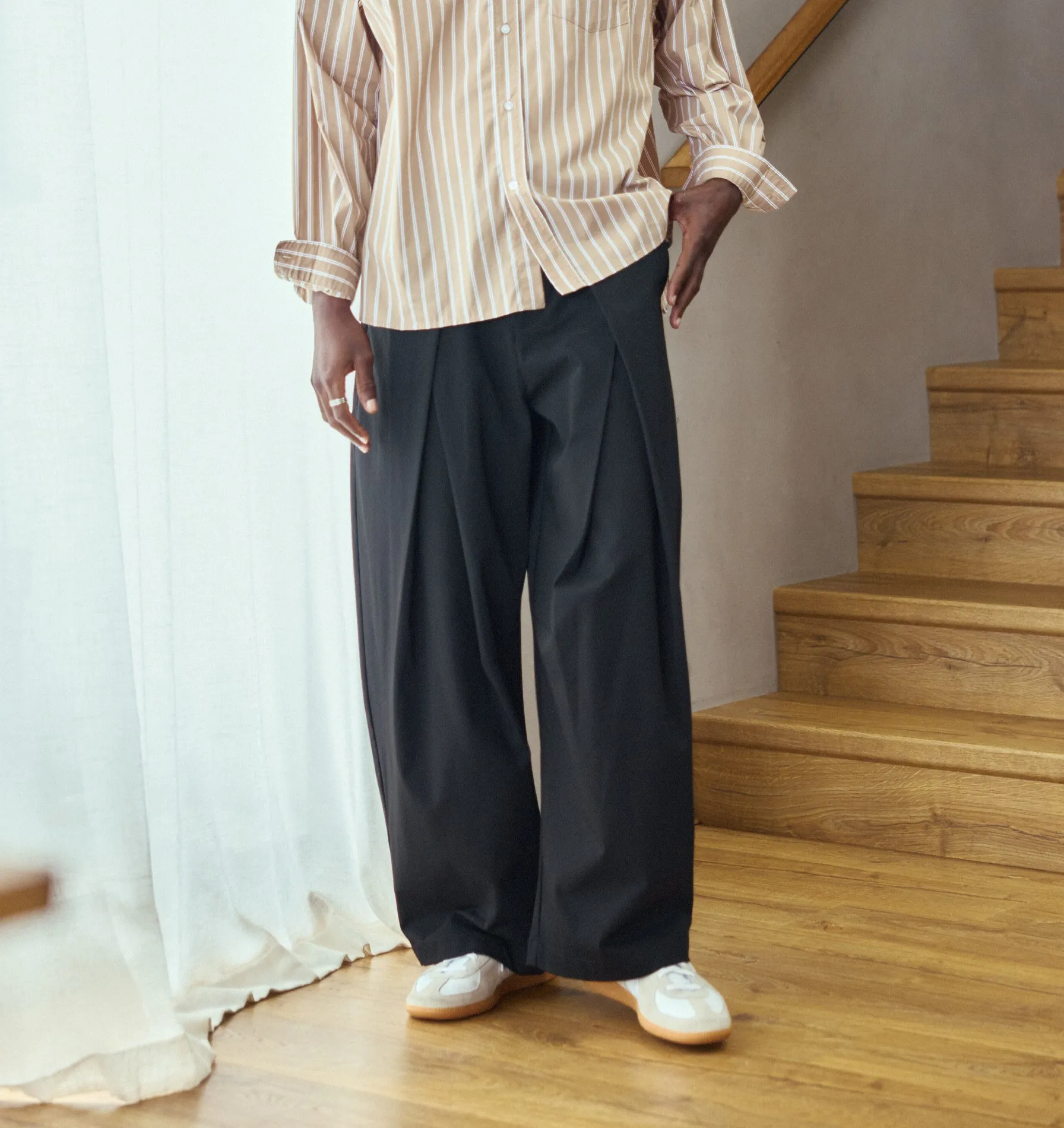 Vermont Pleat Pant - Black sold by I Love Ugly product image thumbnail 2