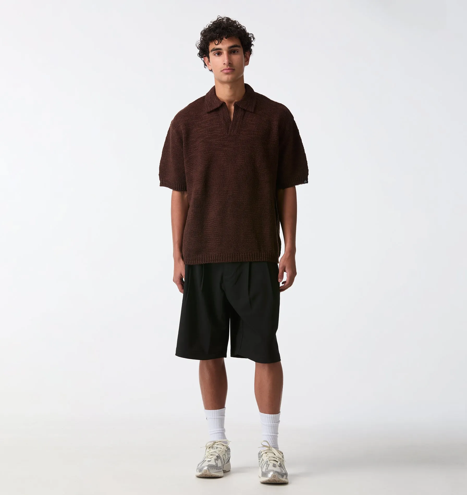 Box Knit Polo - Brown sold by I Love Ugly product image thumbnail 3