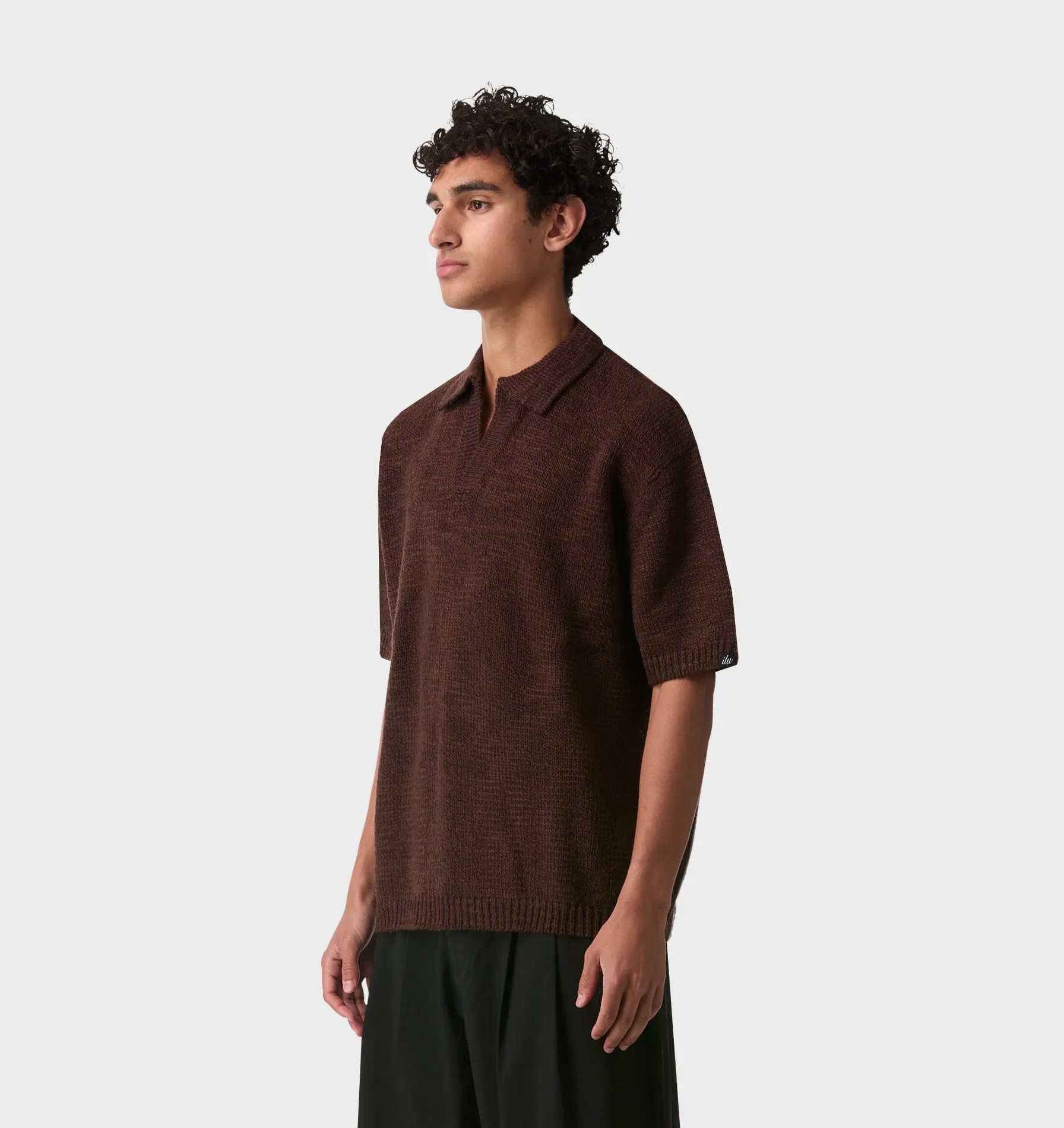 Box Knit Polo - Brown sold by I Love Ugly product image thumbnail 4
