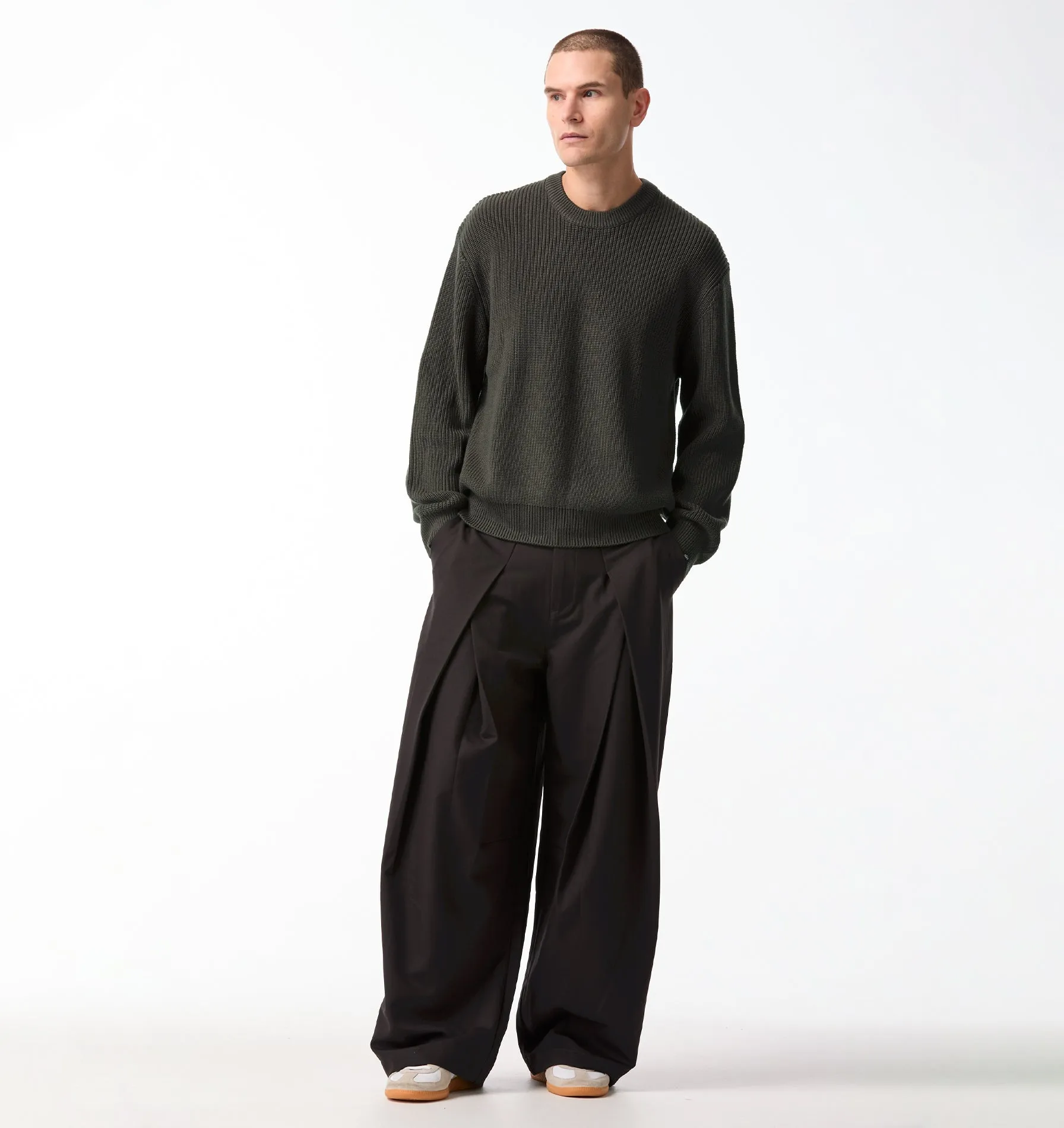 Vermont Pleat Pant - Asphalt sold by I Love Ugly product image thumbnail 3