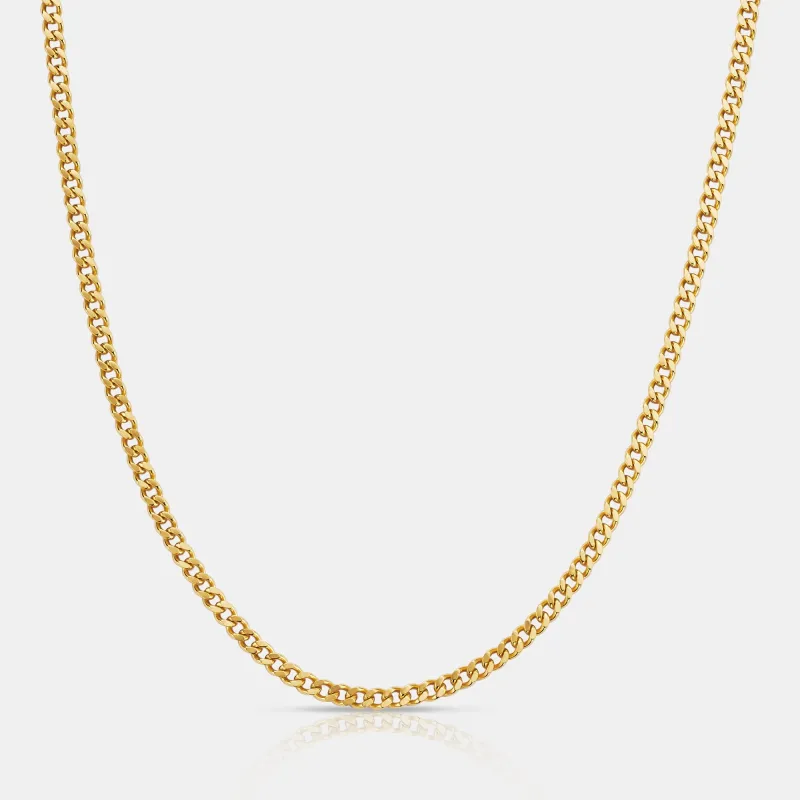 Cuban (18ct Gold) 3mm | Sterling Silver sold by Craftd London