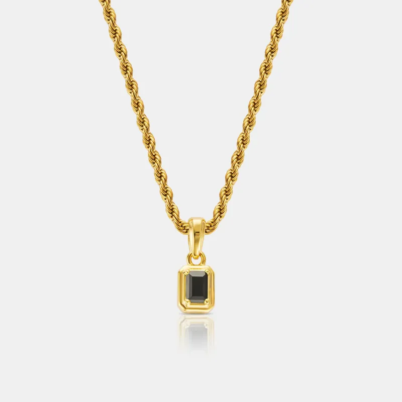 Mini Onyx Stone Rectangle (Gold) sold by Craftd London
