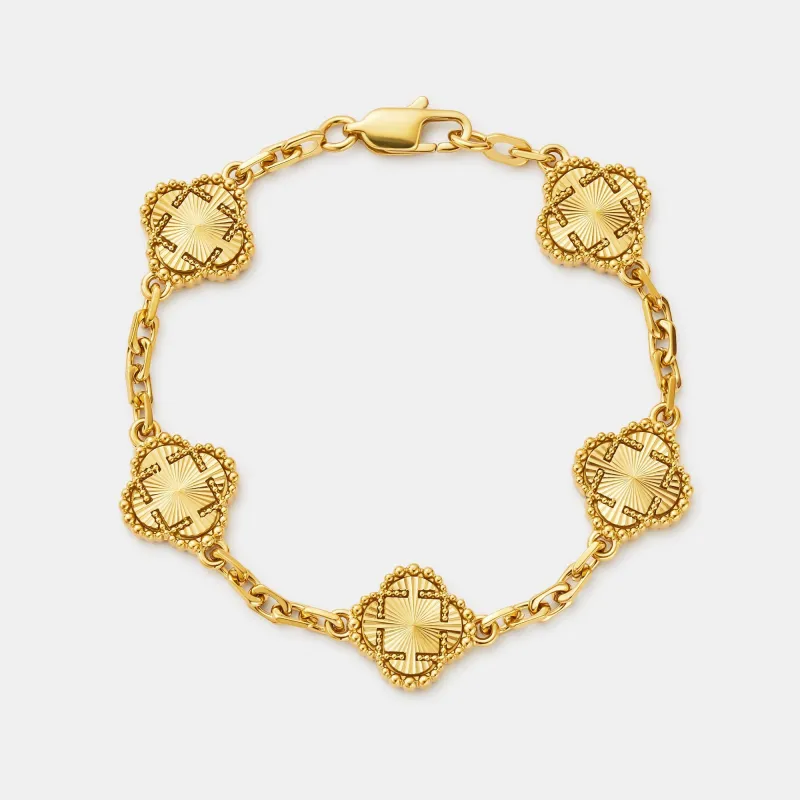 Clover Bracelet (Gold) made by Craftd London
