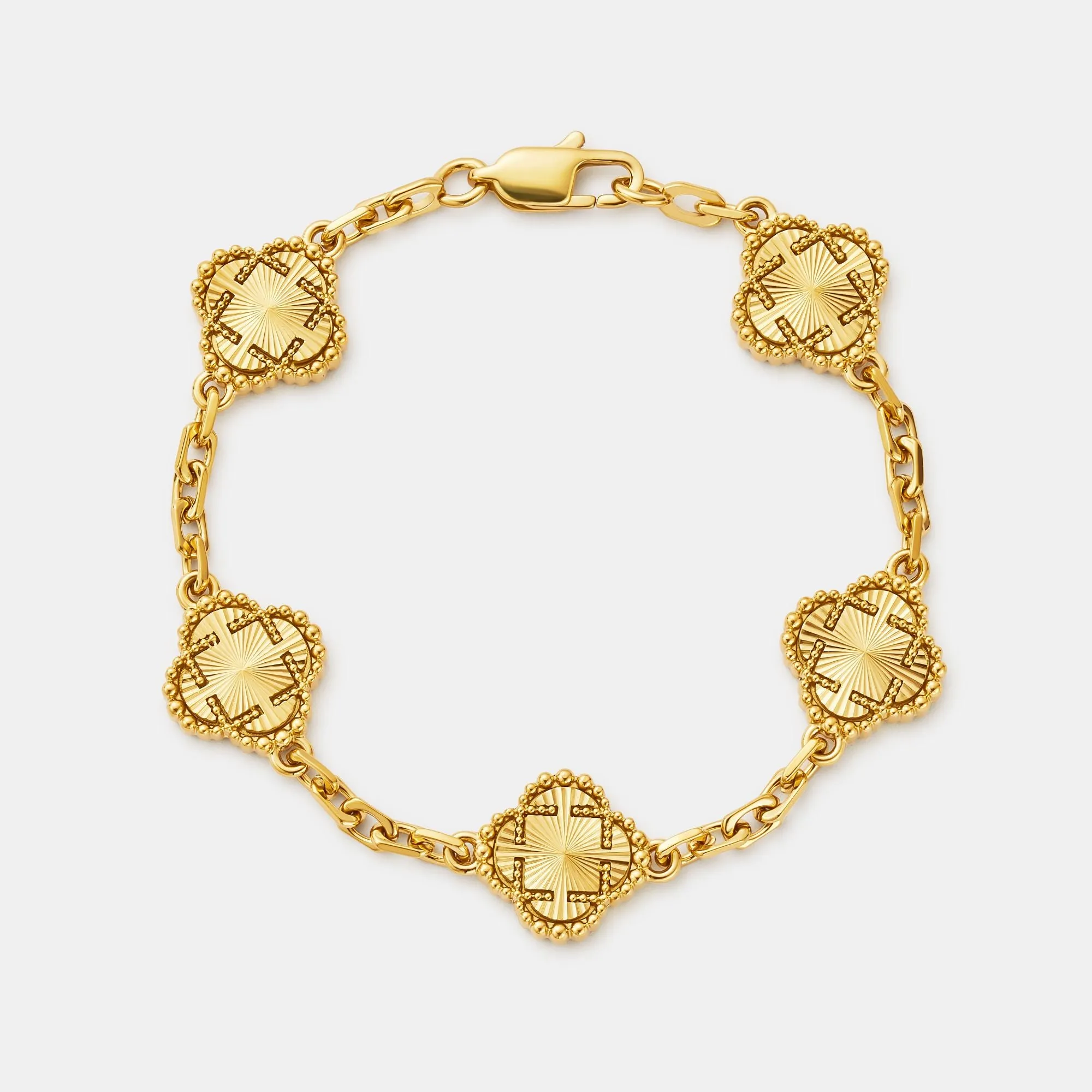 Clover Bracelet (Gold) sold by Craftd London