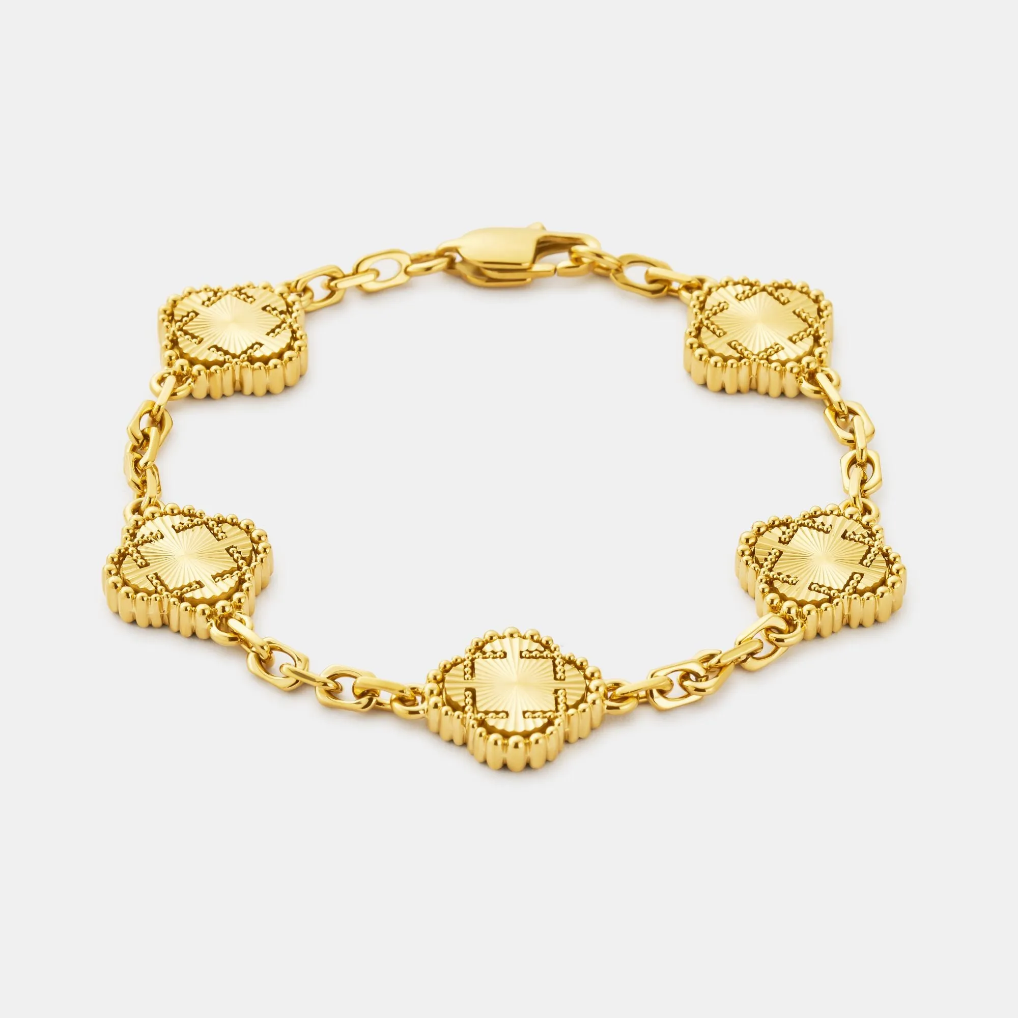 Clover Bracelet (Gold) sold by Craftd London product image thumbnail 2