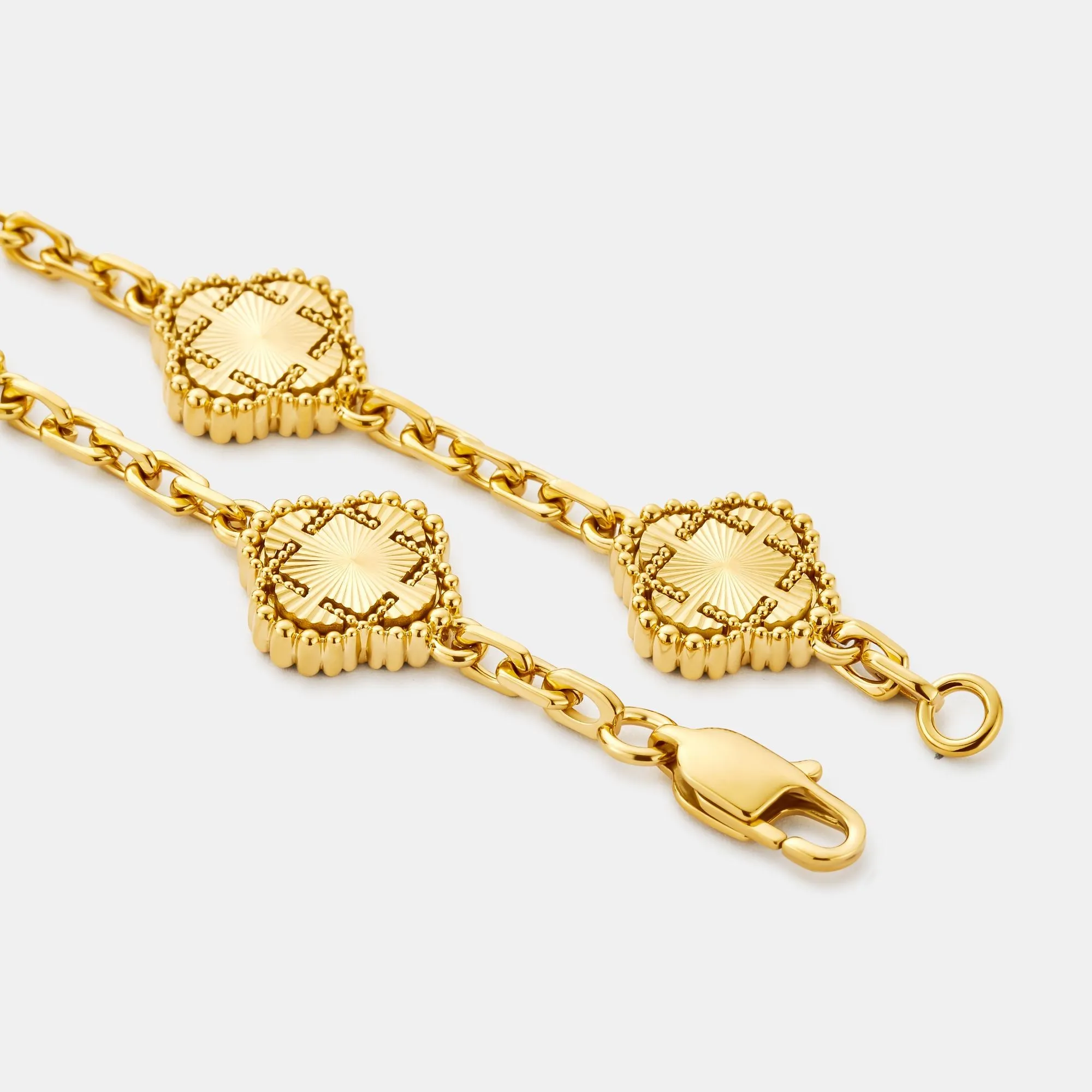 Clover Bracelet (Gold) sold by Craftd London product image thumbnail 4