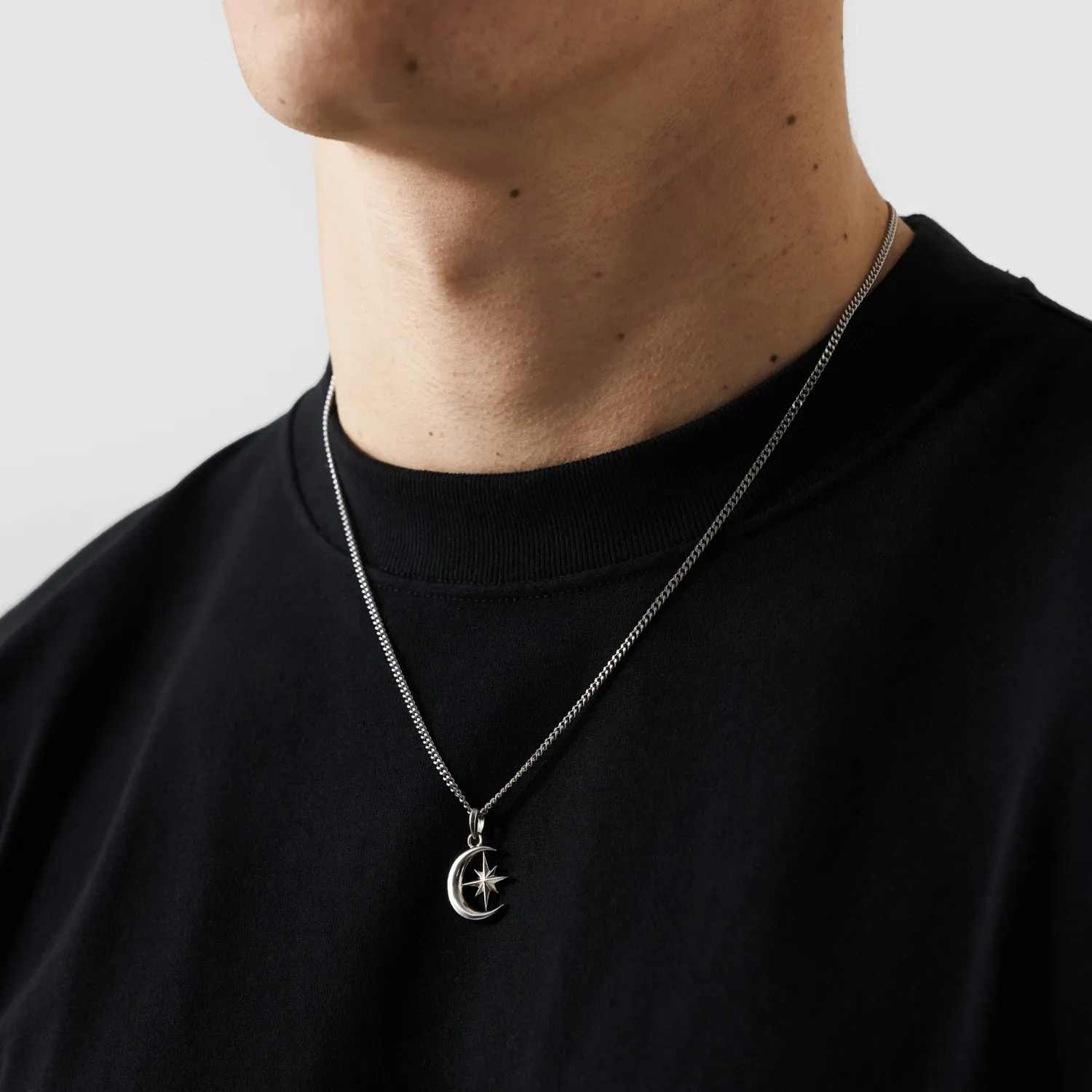 Moon & Star (Silver) sold by Craftd London product image thumbnail 5