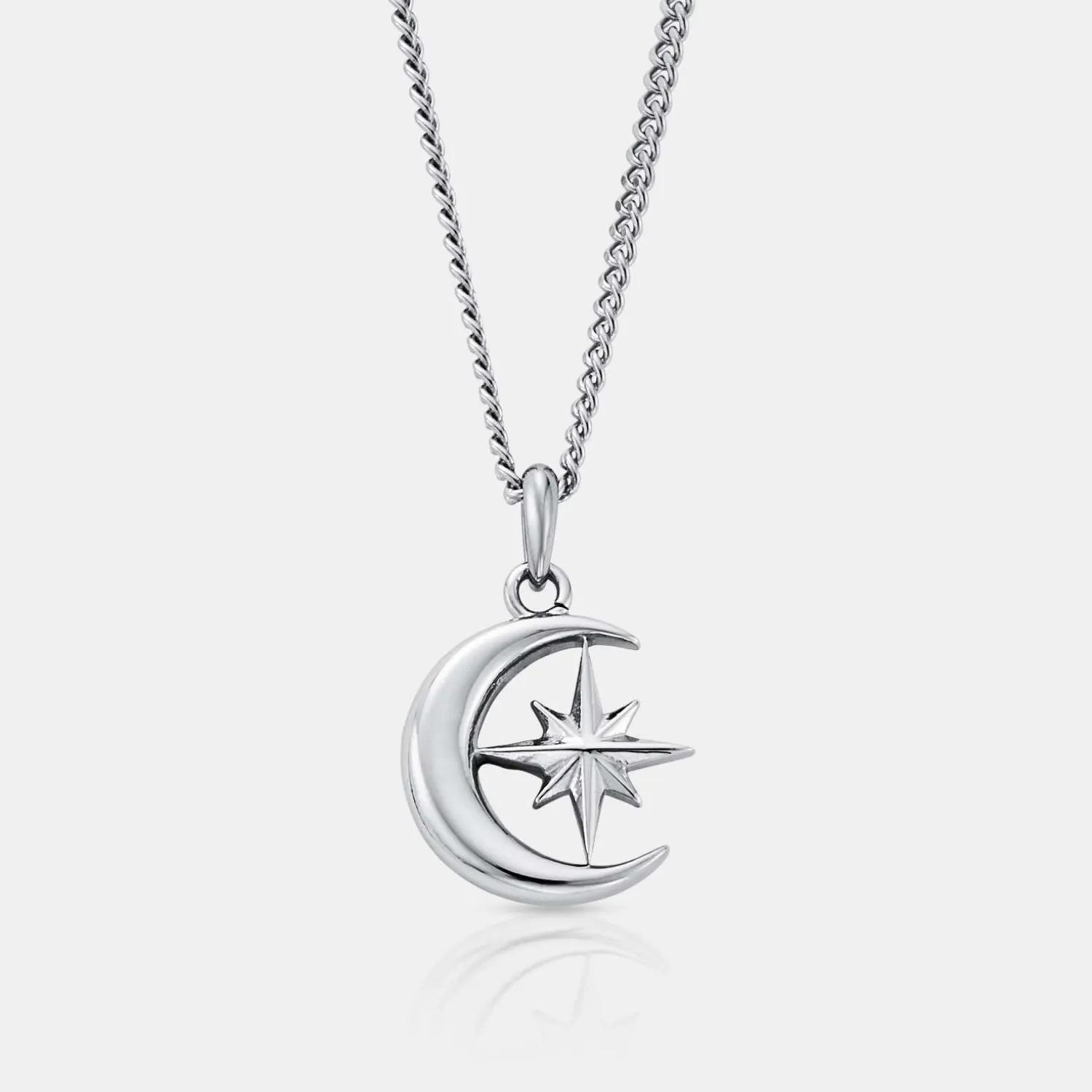 Moon & Star (Silver) sold by Craftd London
