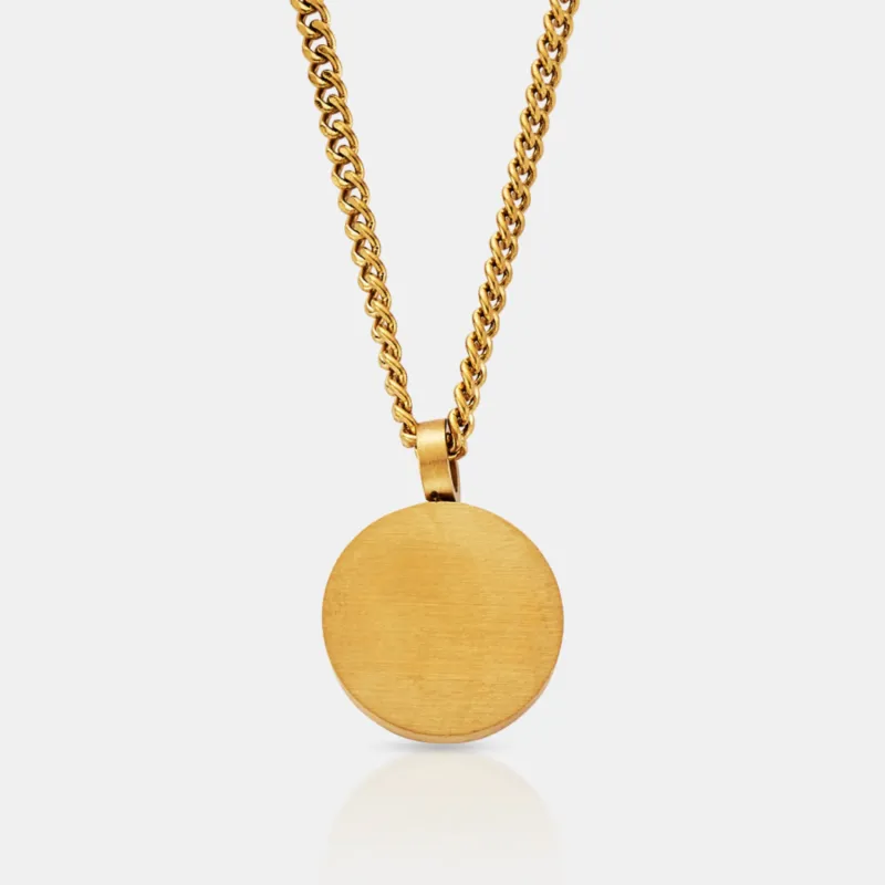 Round Totem Pendant (Gold) sold by Craftd London