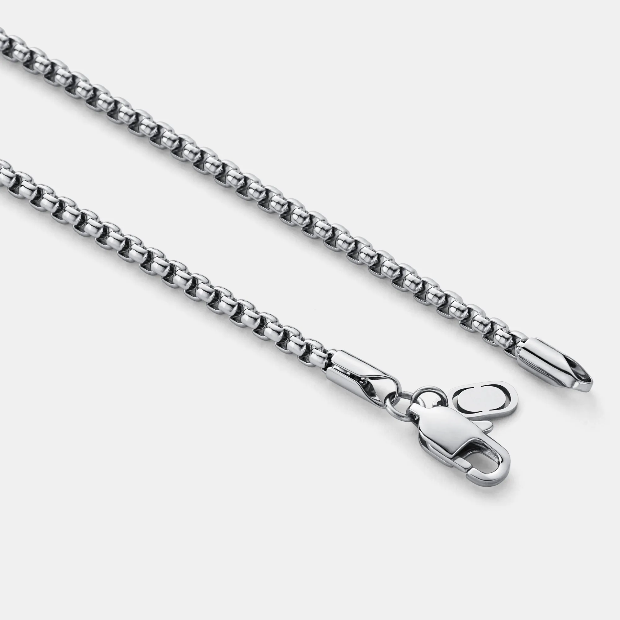 Round Box Chain (Silver) 3mm sold by Craftd London product image thumbnail 4