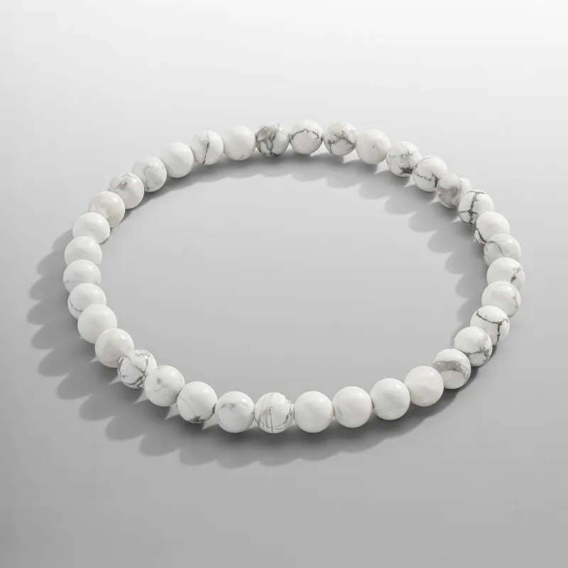 Howlite Bead Bracelet sold by Craftd London