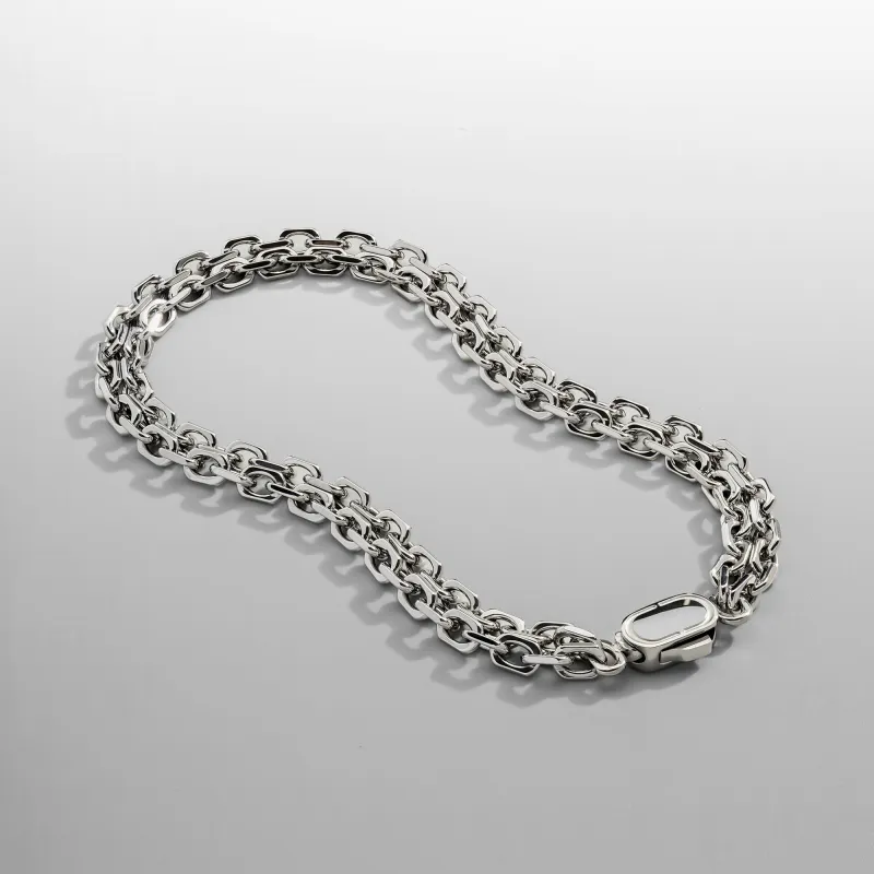 Double Belcher Bracelet (Silver) sold by Craftd London