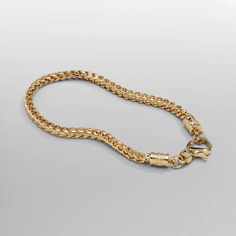 Mini Cobra Bracelet (Gold) sold by Craftd London