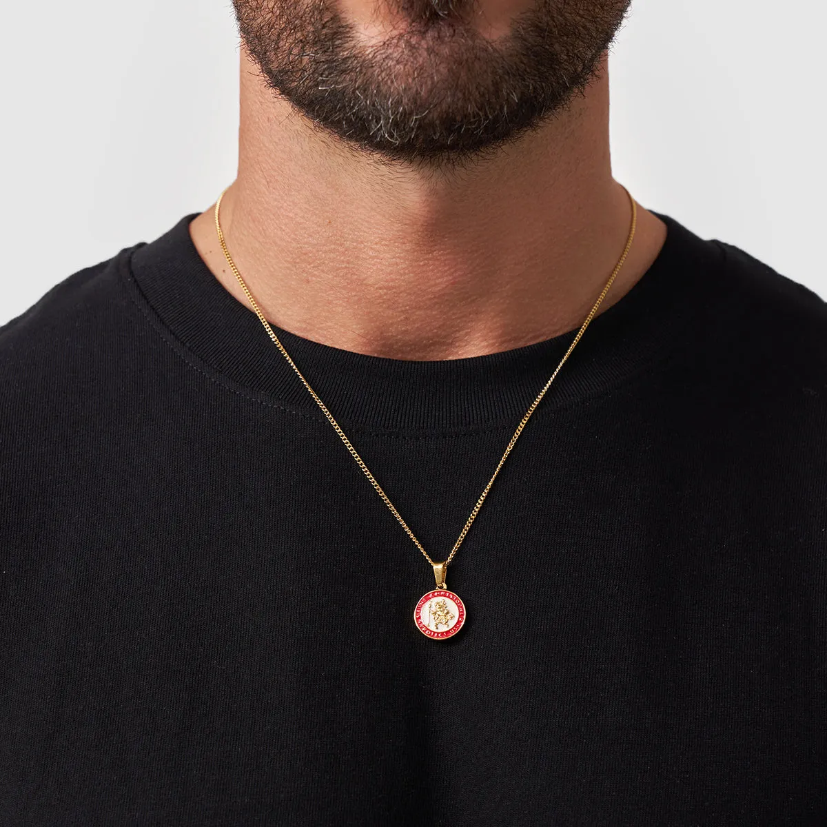 Enamel Saint Christopher (Gold) sold by Craftd London product image thumbnail 2