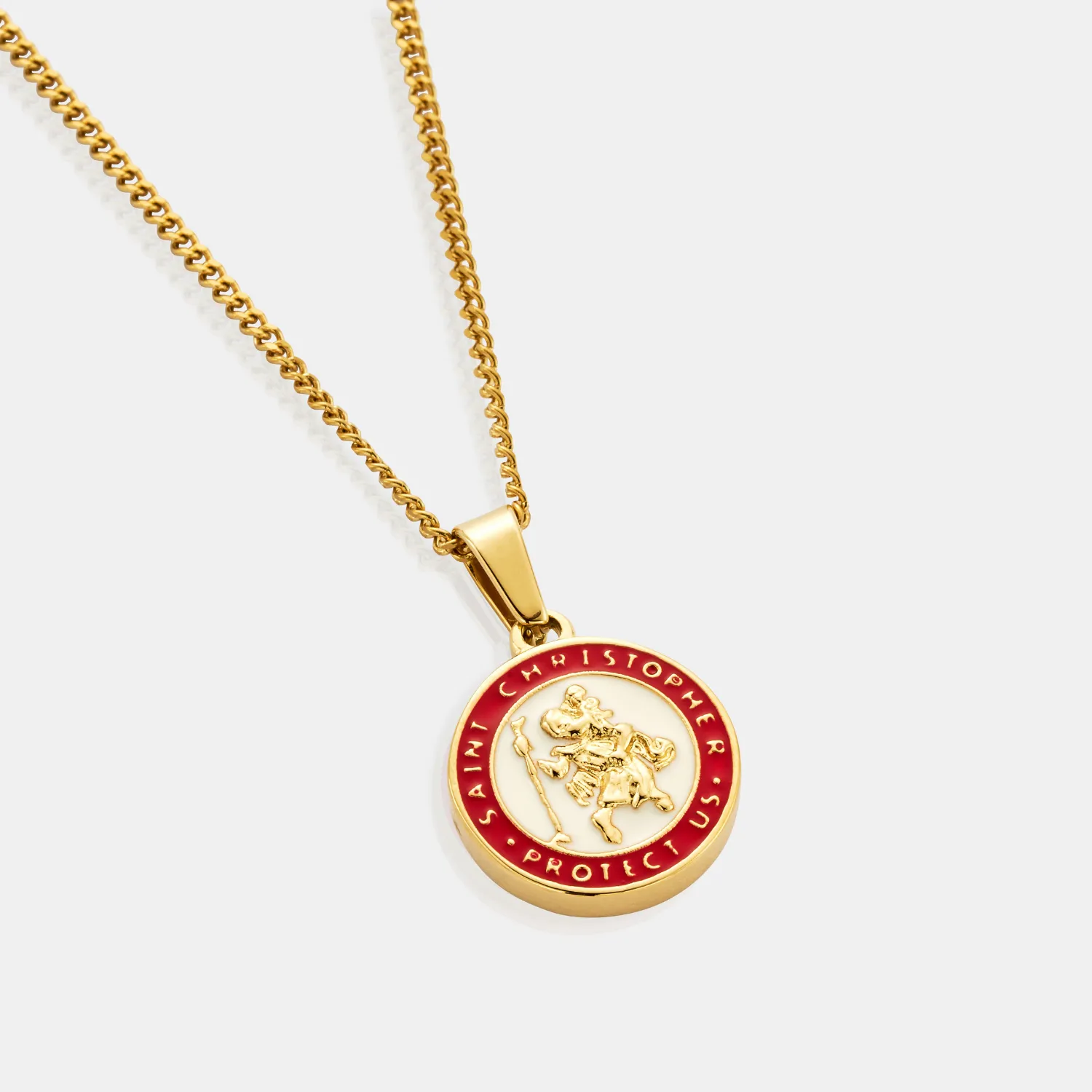 Enamel Saint Christopher (Gold) sold by Craftd London product image thumbnail 4