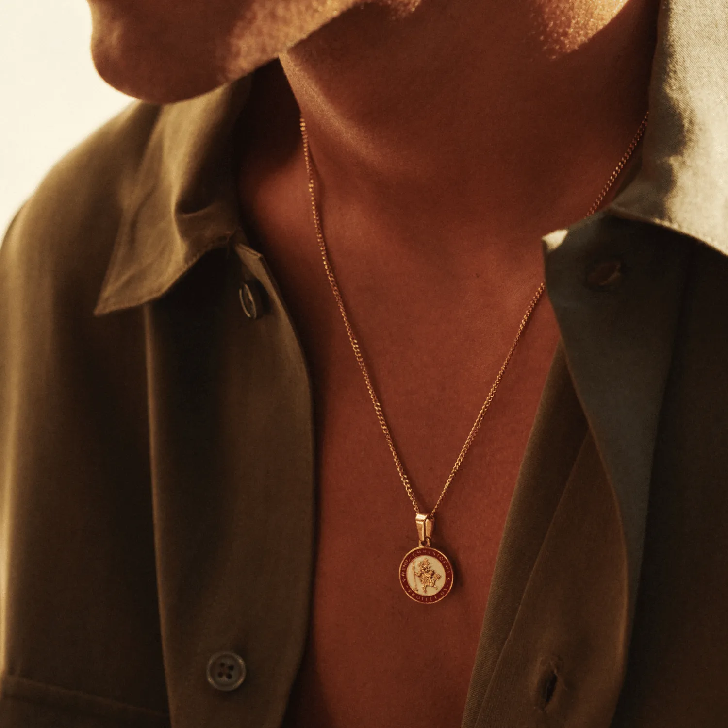 Enamel Saint Christopher (Gold) sold by Craftd London product image thumbnail 5