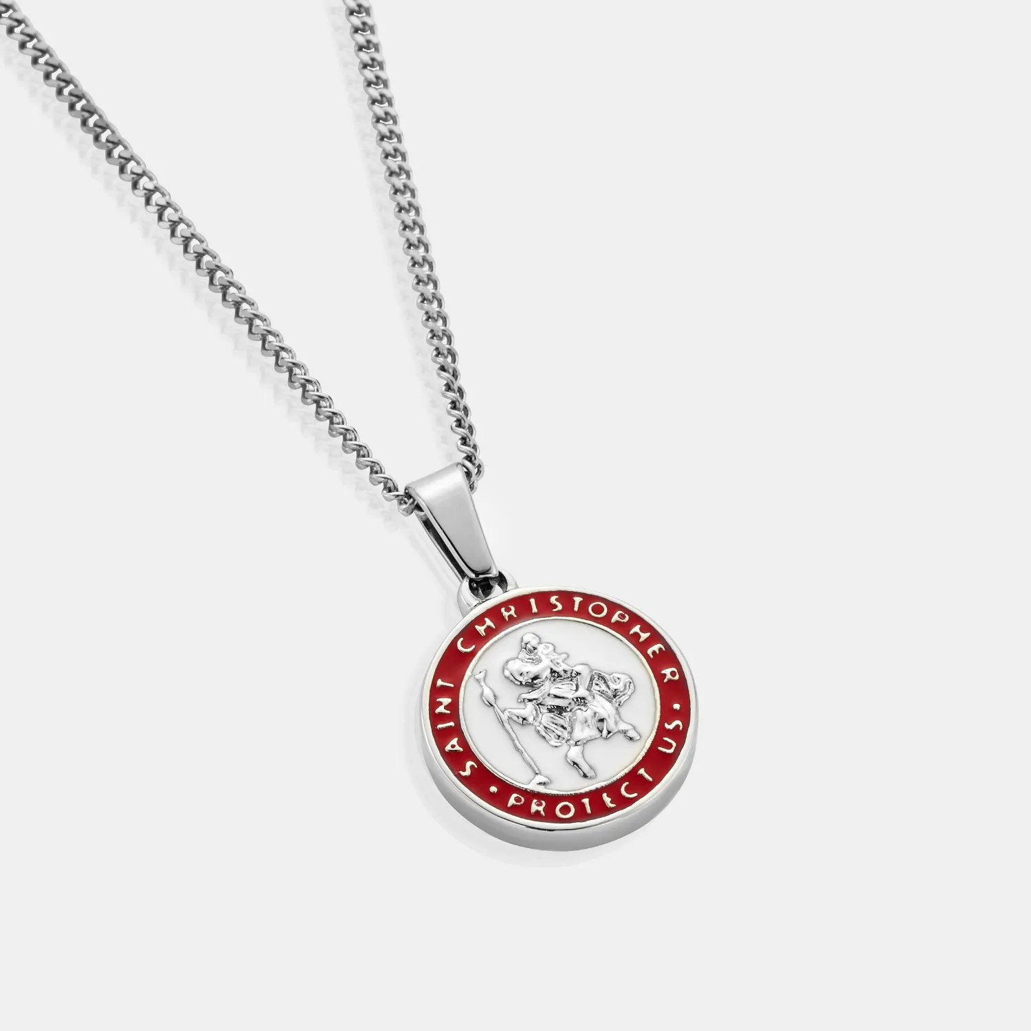 Enamel Saint Christopher (Silver) sold by Craftd London product image thumbnail 4