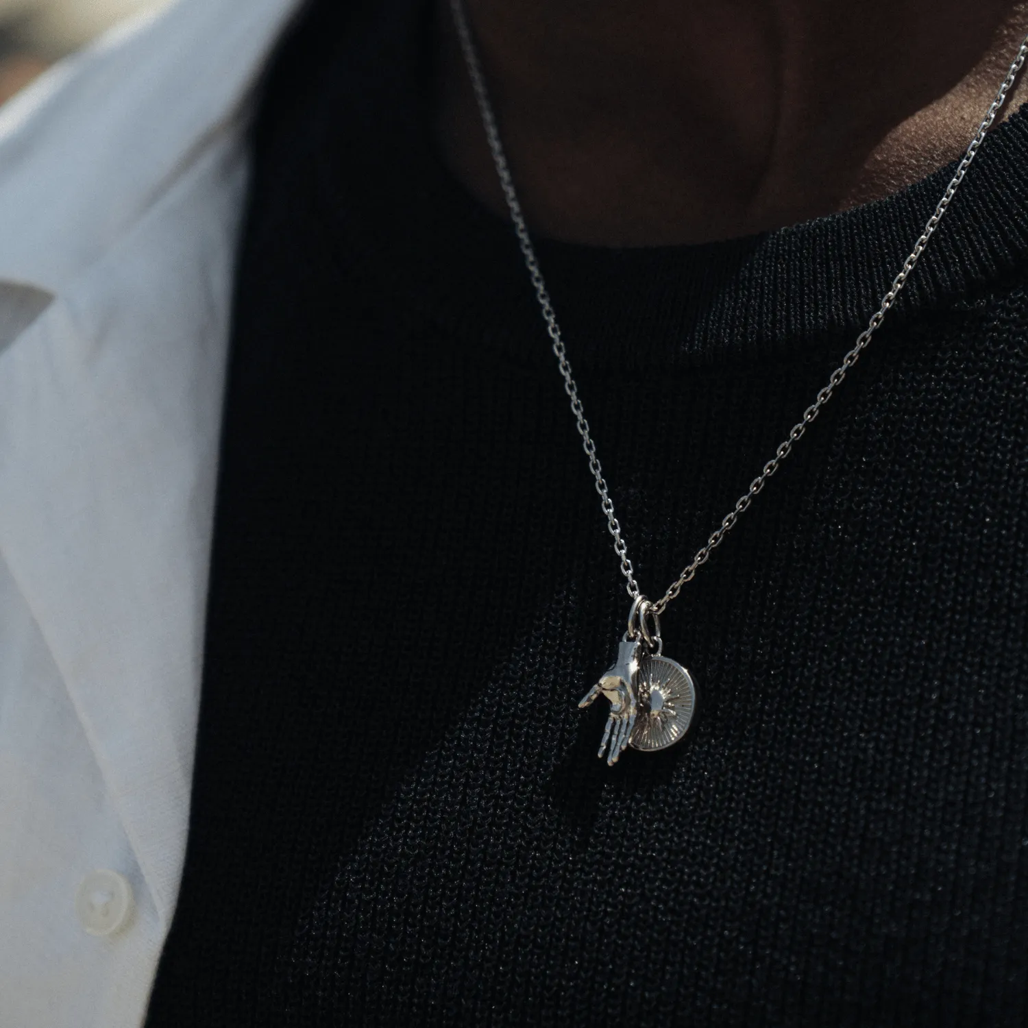 Nocturnal Pendant (Silver) sold by Craftd London product image thumbnail 5