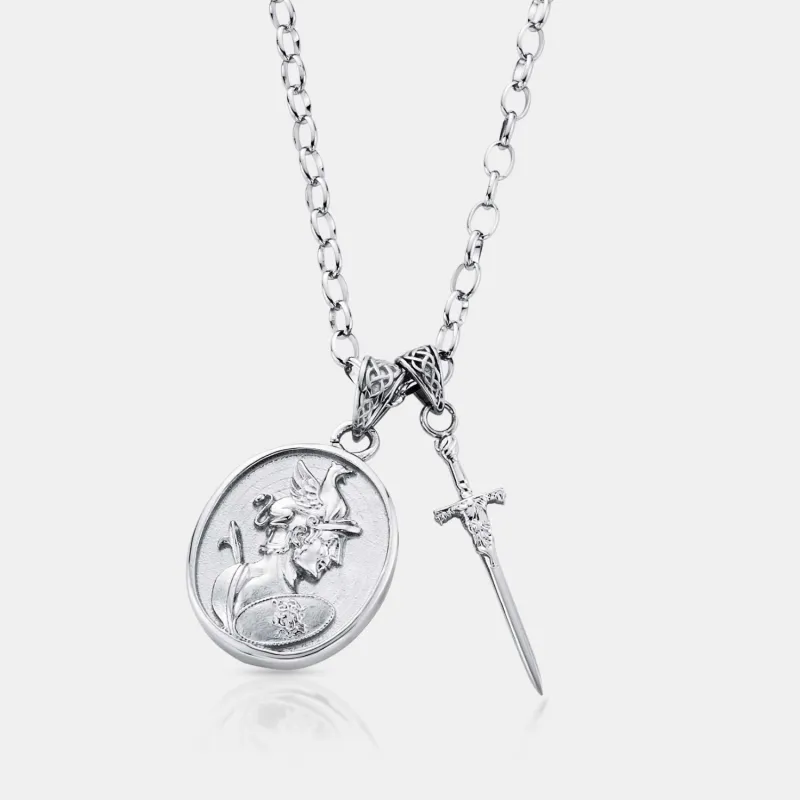 Achilles Pendant (Silver) sold by Craftd London