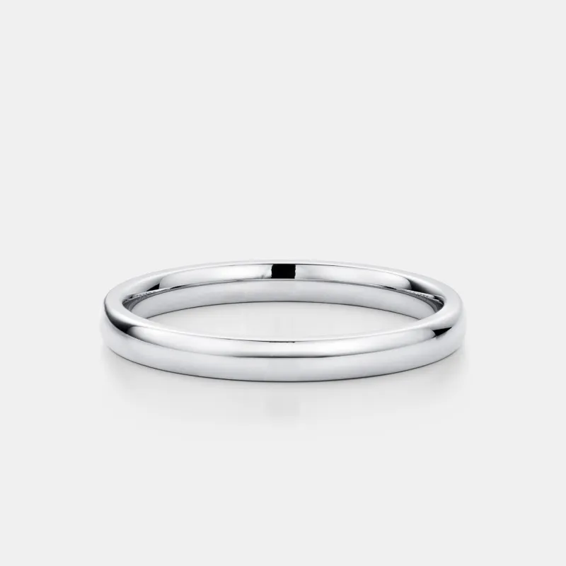Round Band Ring (Silver) 3mm sold by Craftd London