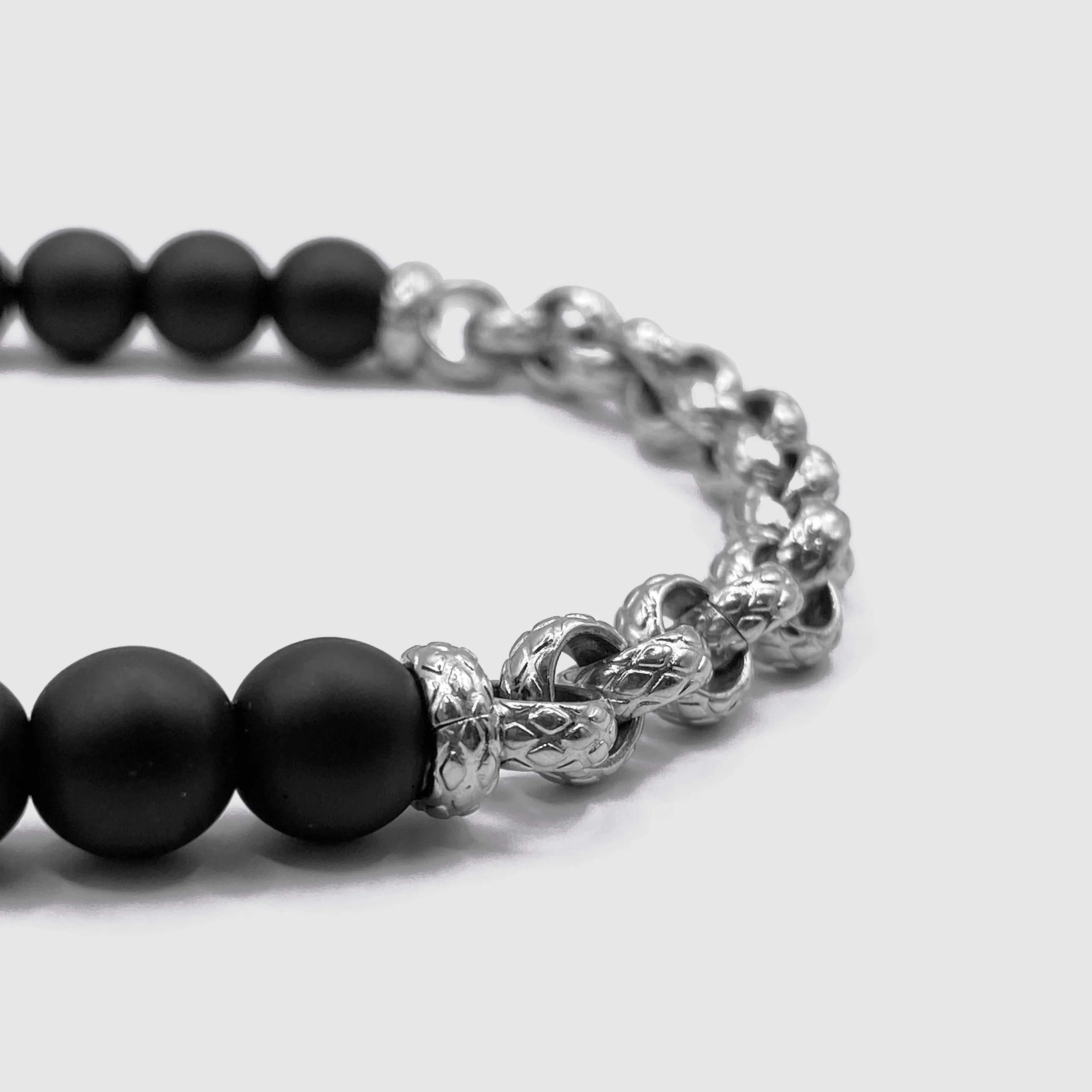 Chained Bead Bracelet (Silver) sold by Craftd London product image thumbnail 2