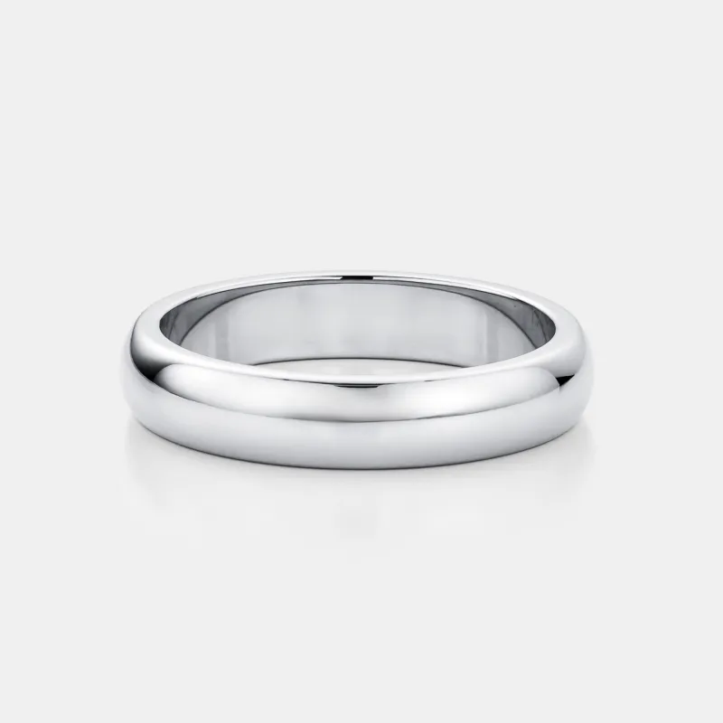 Round Band Ring (Silver) 5mm sold by Craftd London