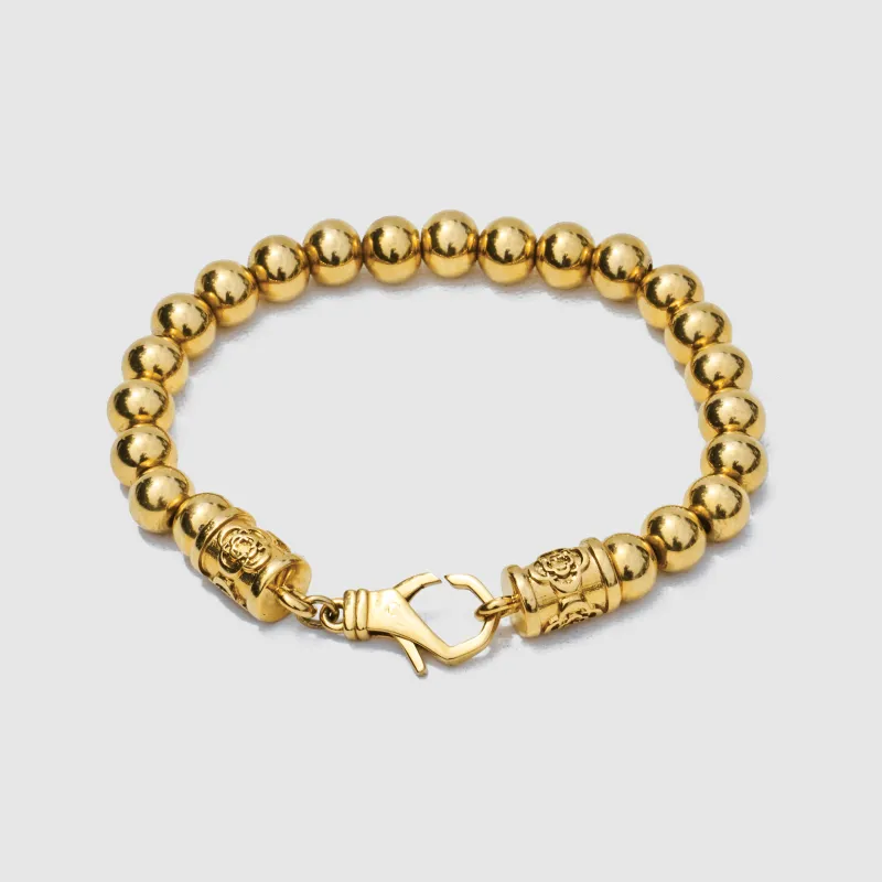 Chrome Ball Bracelet (Gold) made by Craftd London