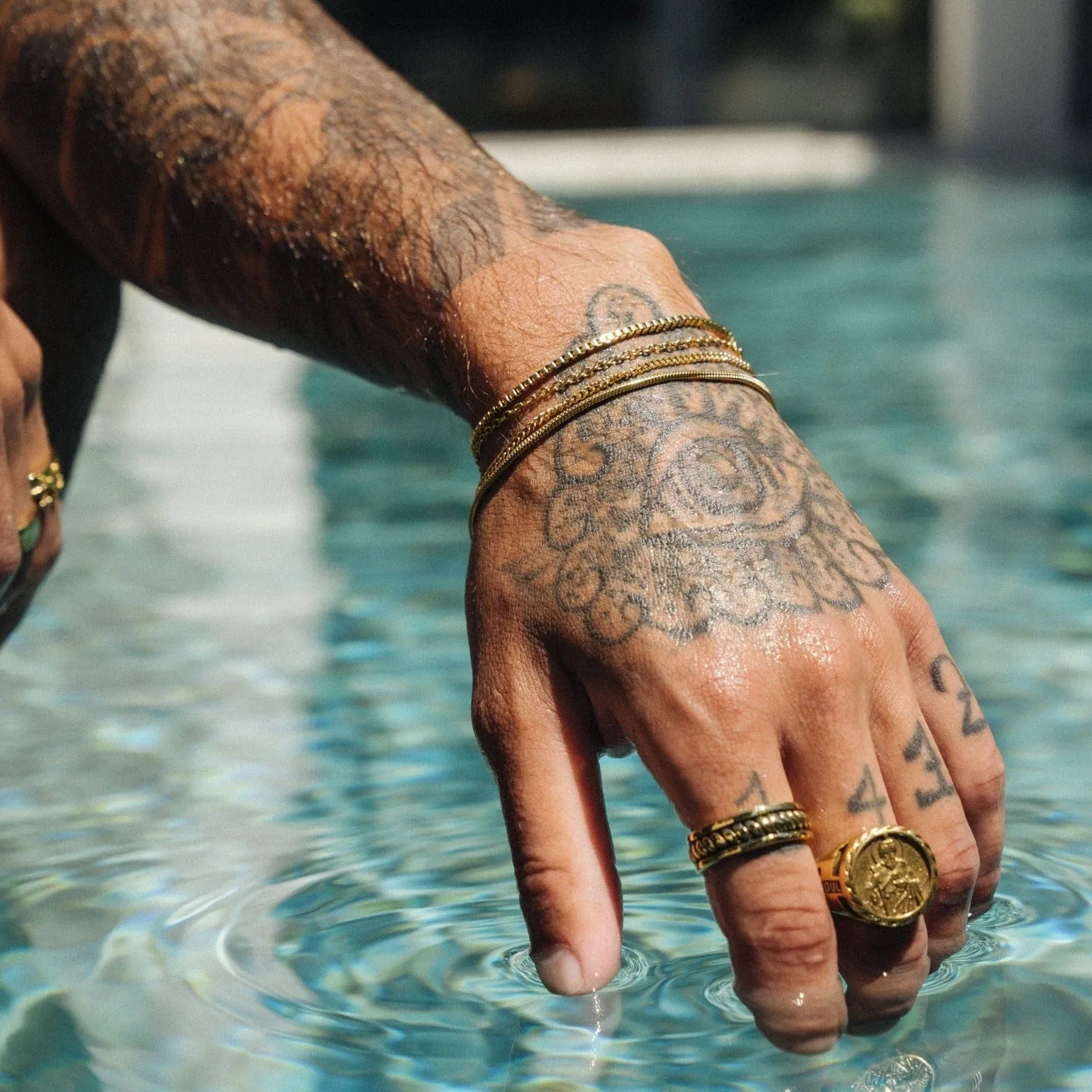 Box Bracelet (Gold) 2mm sold by Craftd London product image thumbnail 5