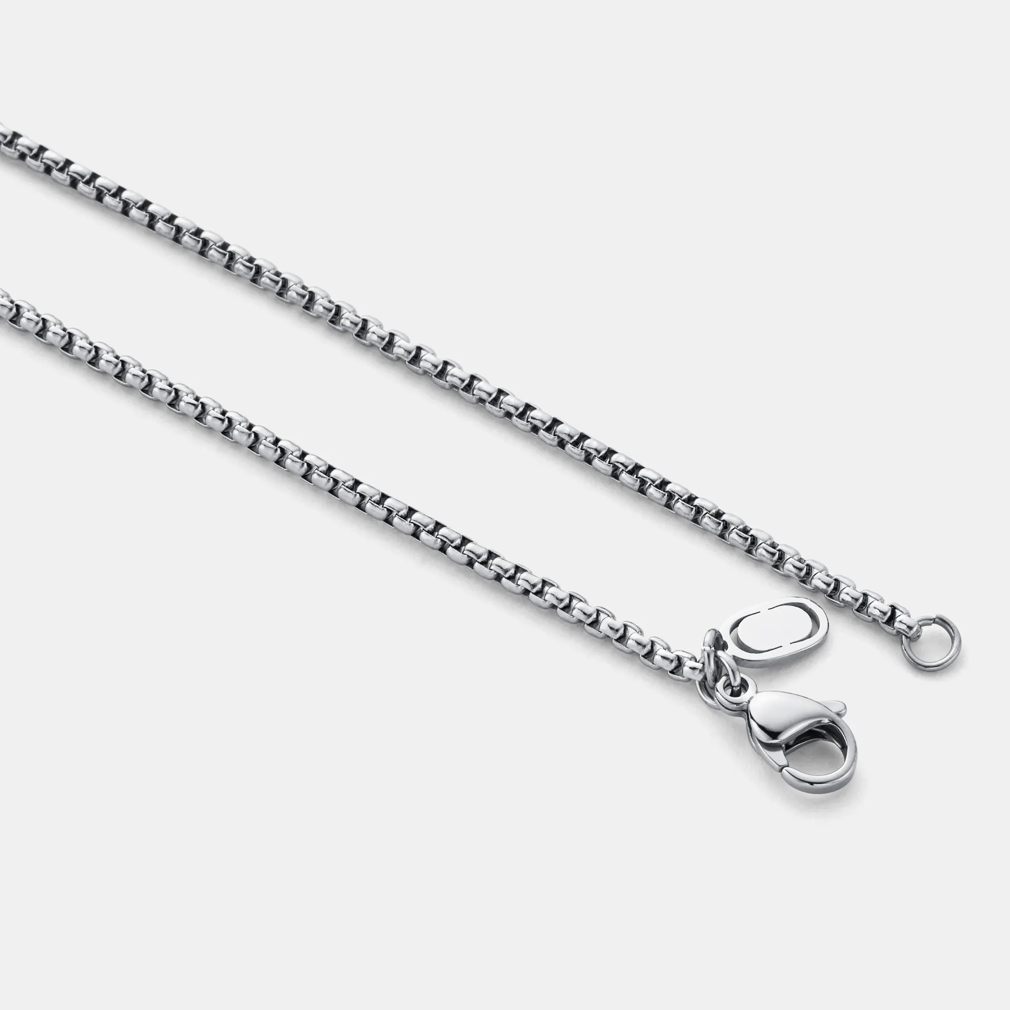 Round Box Chain (Silver) 2mm sold by Craftd London product image thumbnail 4