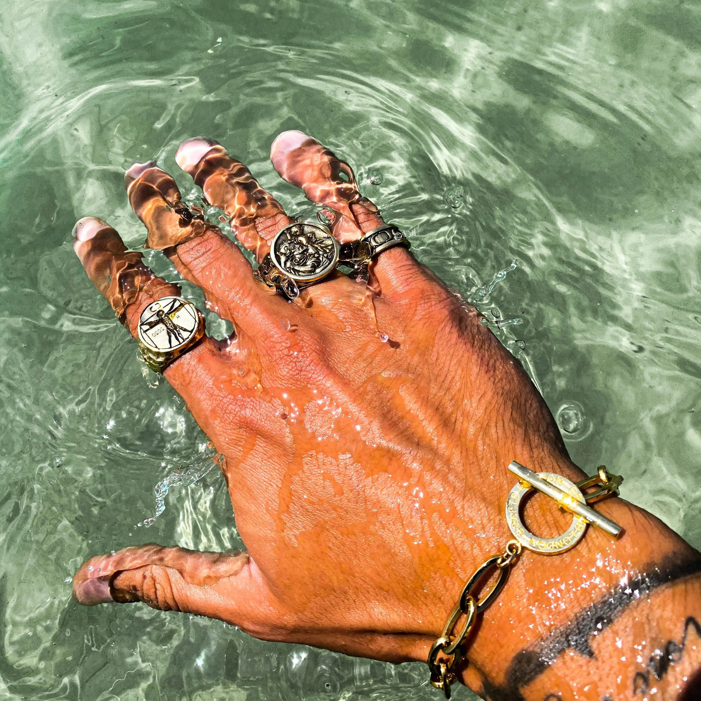 St. Christopher Ring (Gold) sold by Craftd London product image thumbnail 4