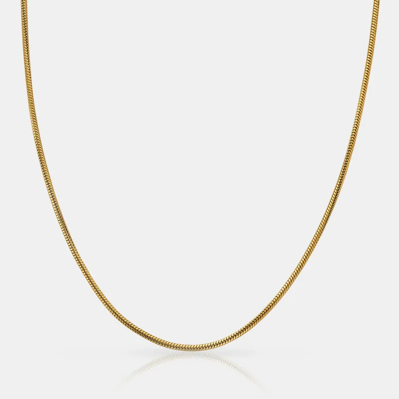 Snake Chain (Gold) 2mm made by Craftd London